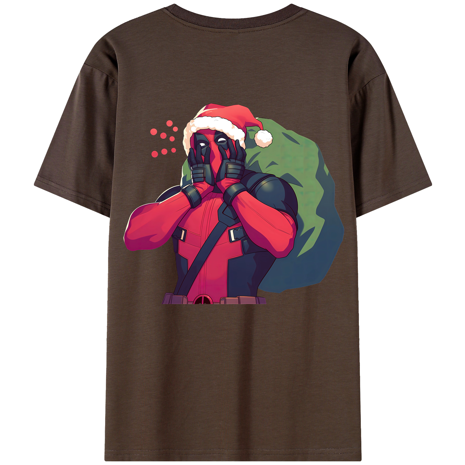 （画像用） Deadpool デッドプール 綿100％半袖Tシャツ（背面プリント）