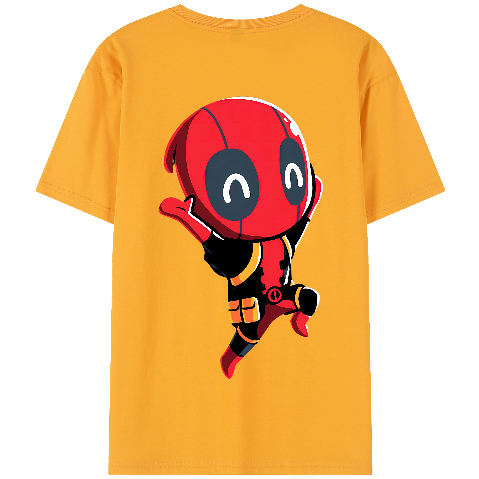 （画像用） Deadpool デッドプール 綿100％半袖Tシャツ（背面プリント）