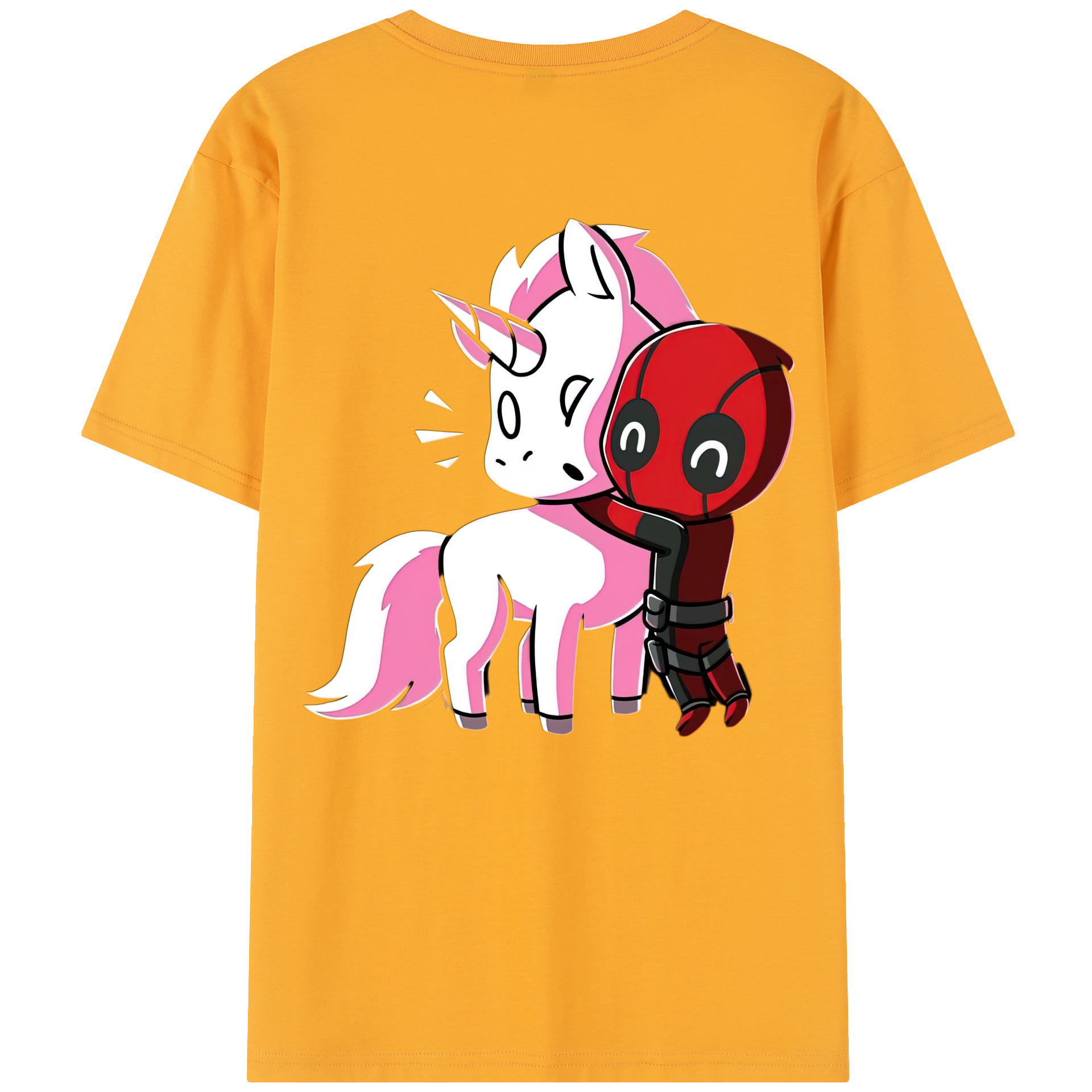（画像用） Deadpool デッドプール 綿100％半袖Tシャツ（背面プリント）