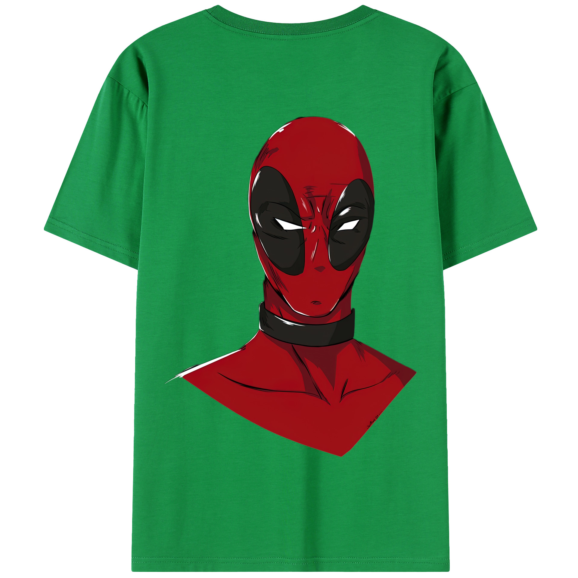 （画像用） Deadpool デッドプール 綿100％半袖Tシャツ（背面プリント）