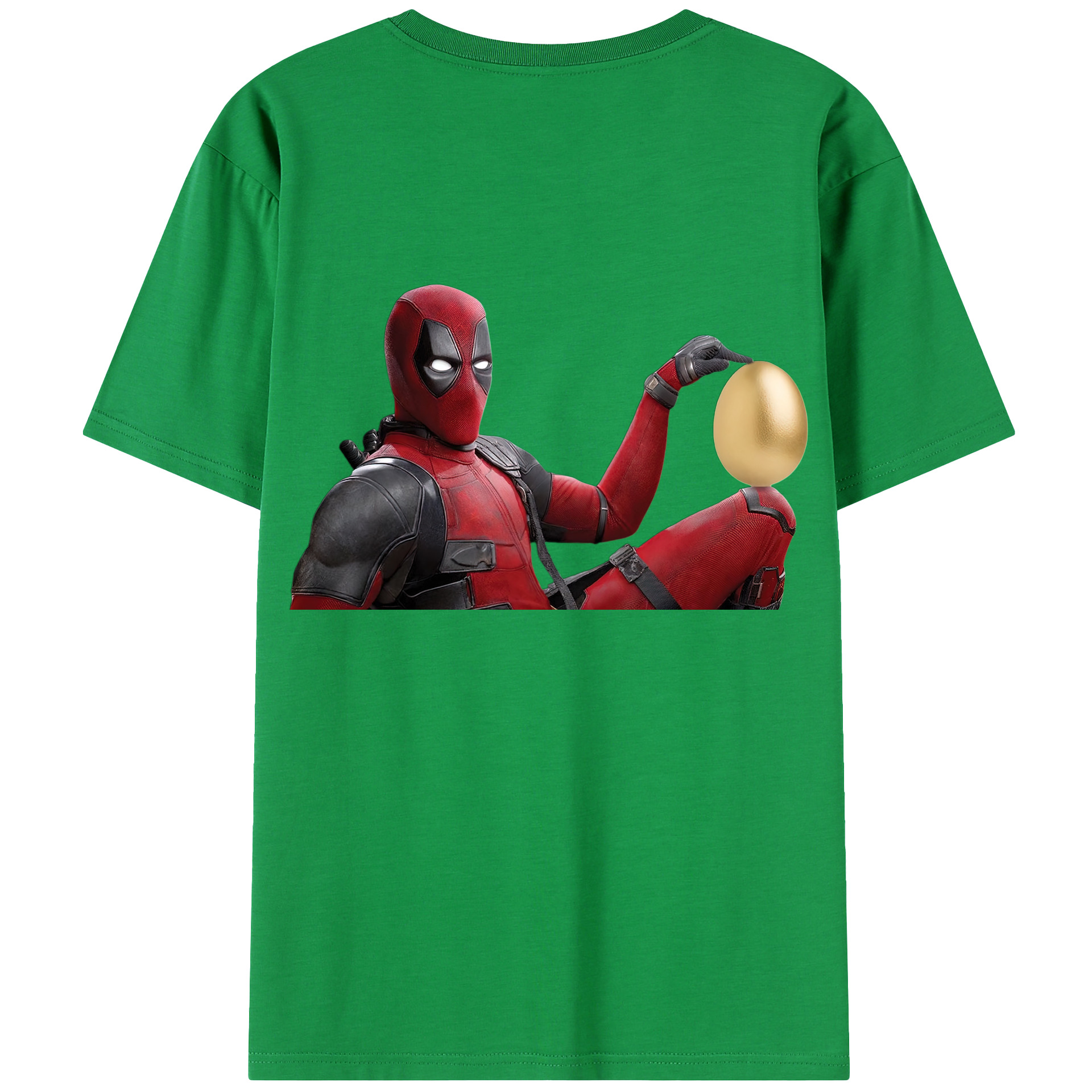 （画像用） Deadpool デッドプール 綿100％半袖Tシャツ（背面プリント）