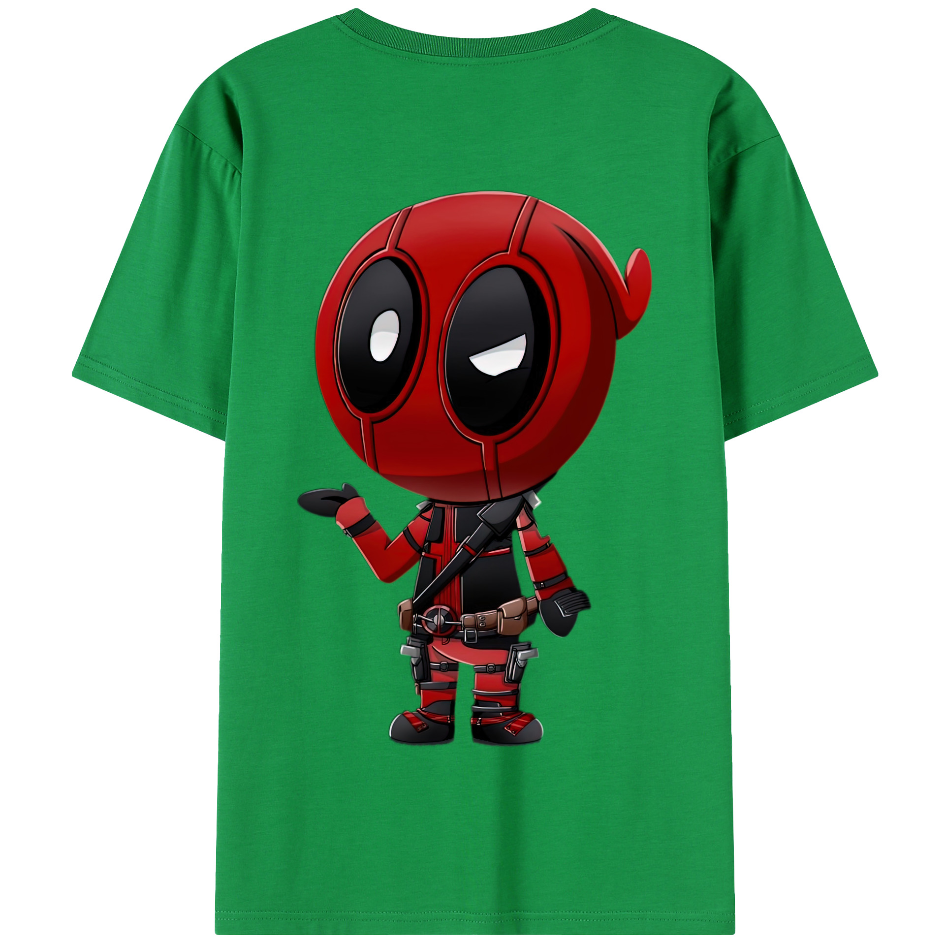 （画像用） Deadpool デッドプール 綿100％半袖Tシャツ（背面プリント）
