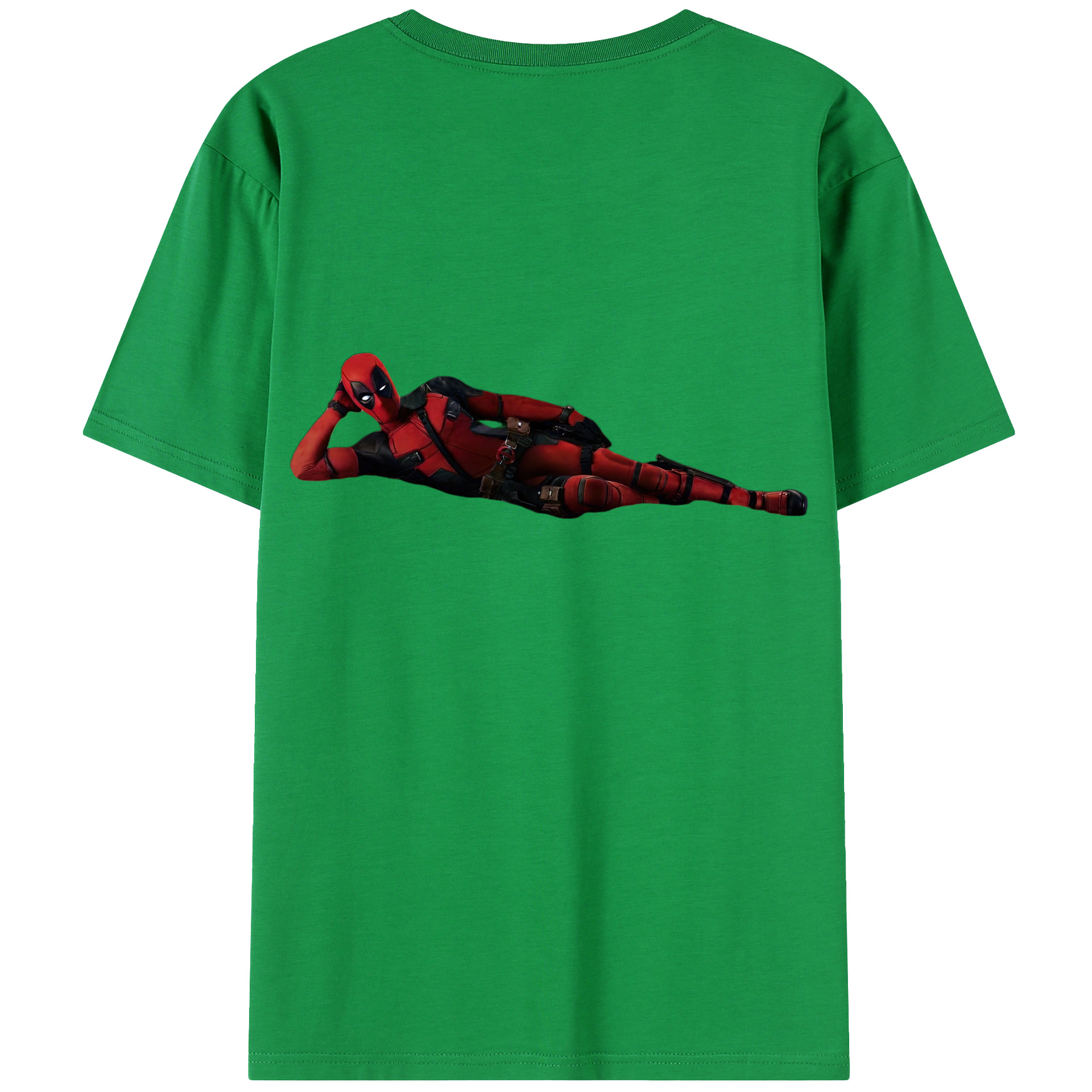 （画像用） Deadpool デッドプール 綿100％半袖Tシャツ（背面プリント）