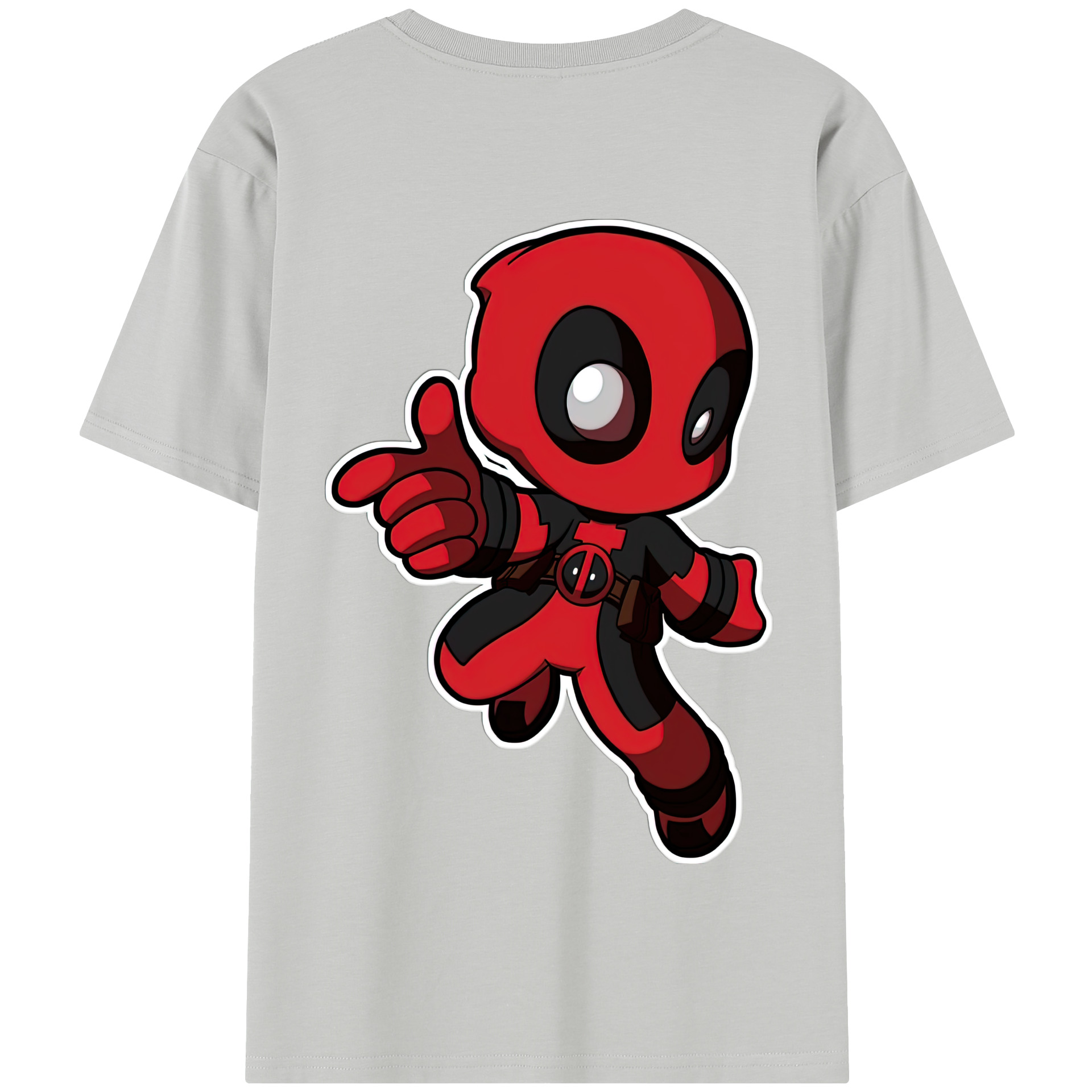 （画像用） Deadpool デッドプール 綿100％半袖Tシャツ（背面プリント）