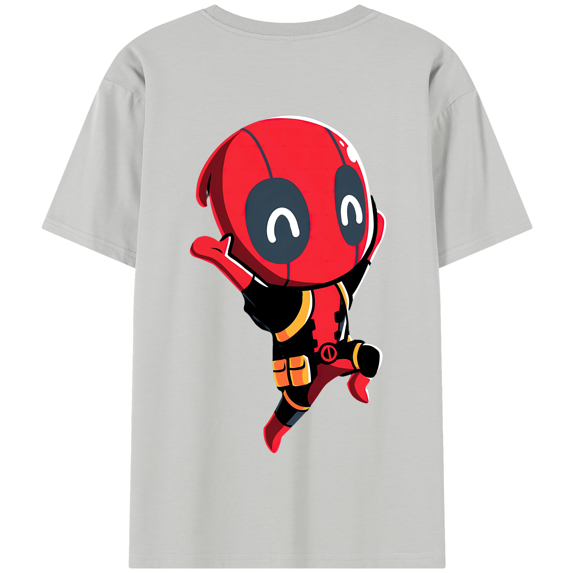 （画像用） Deadpool デッドプール 綿100％半袖Tシャツ（背面プリント）