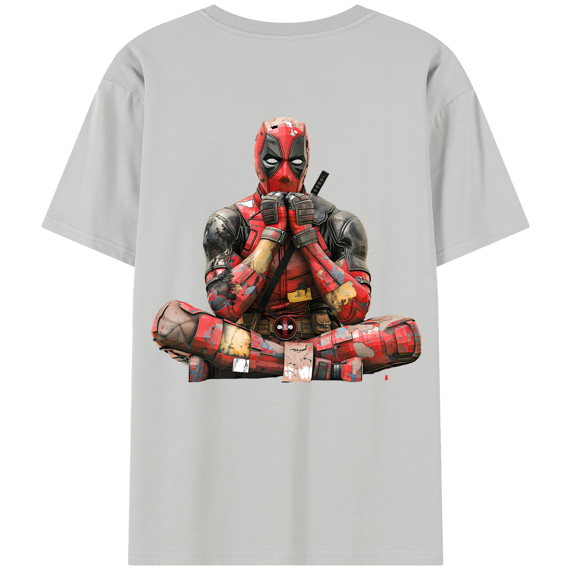 （画像用） Deadpool デッドプール 綿100％半袖Tシャツ（背面プリント）