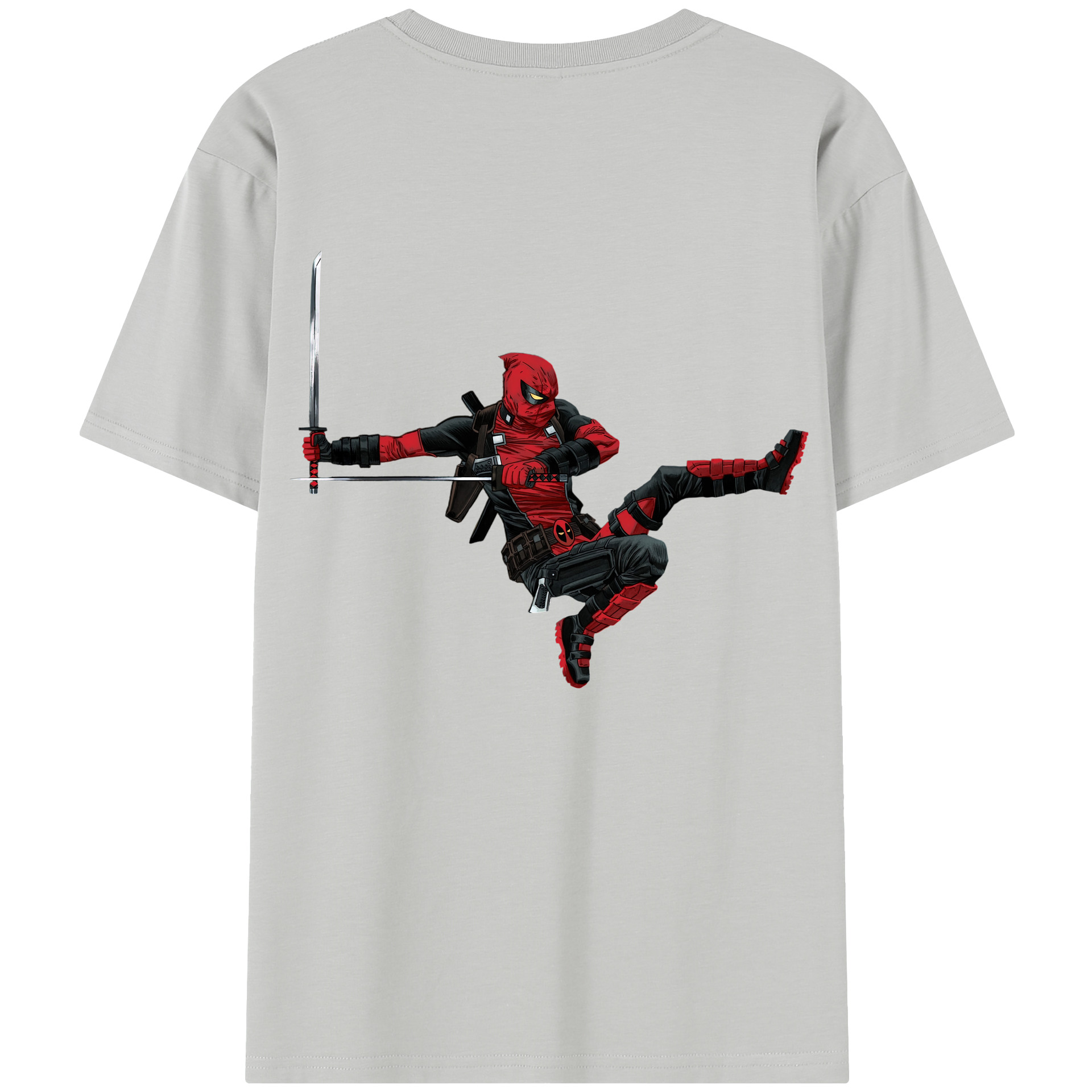 （画像用） Deadpool デッドプール 綿100％半袖Tシャツ（背面プリント）