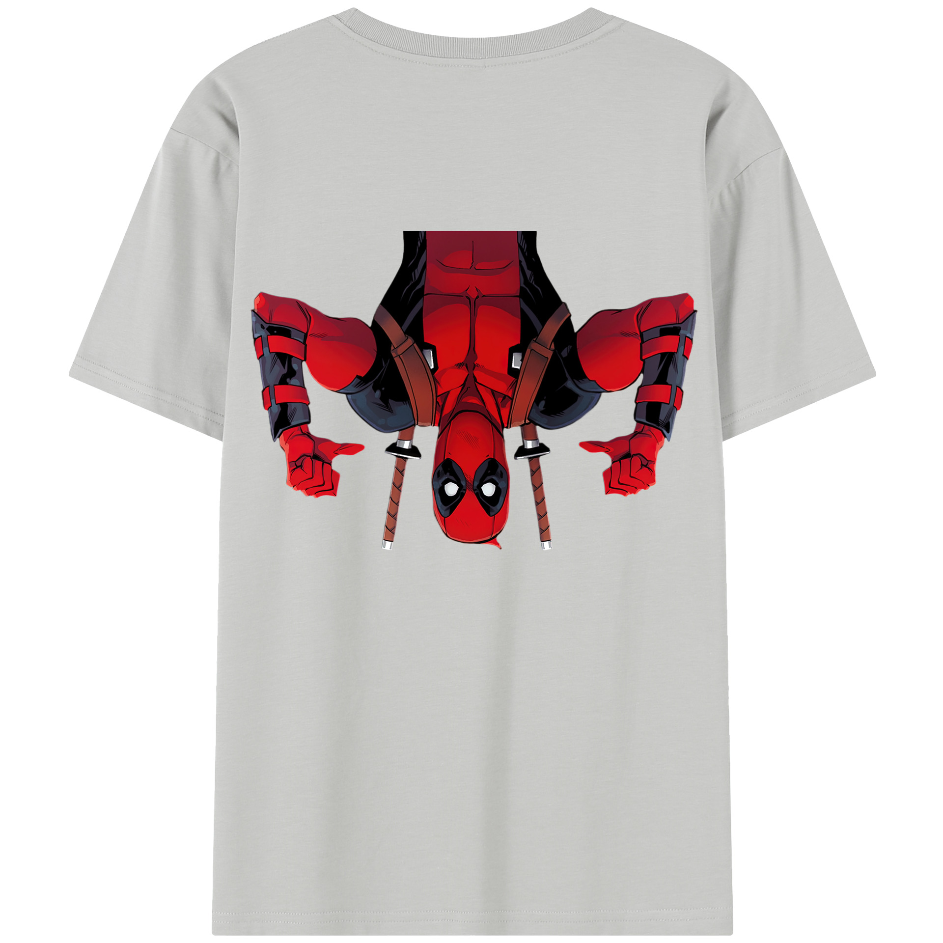 （画像用） Deadpool デッドプール 綿100％半袖Tシャツ（背面プリント）