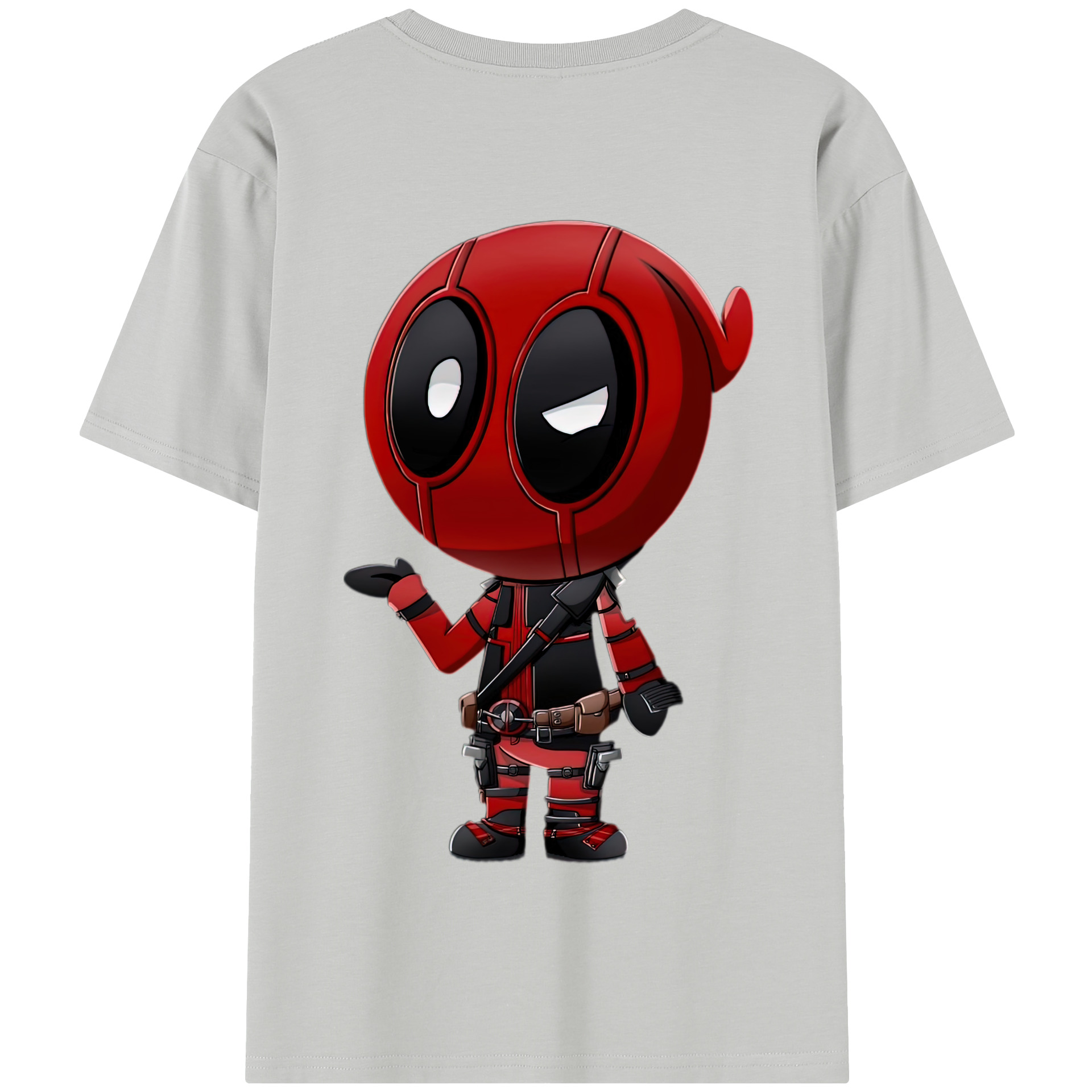 （画像用） Deadpool デッドプール 綿100％半袖Tシャツ（背面プリント）