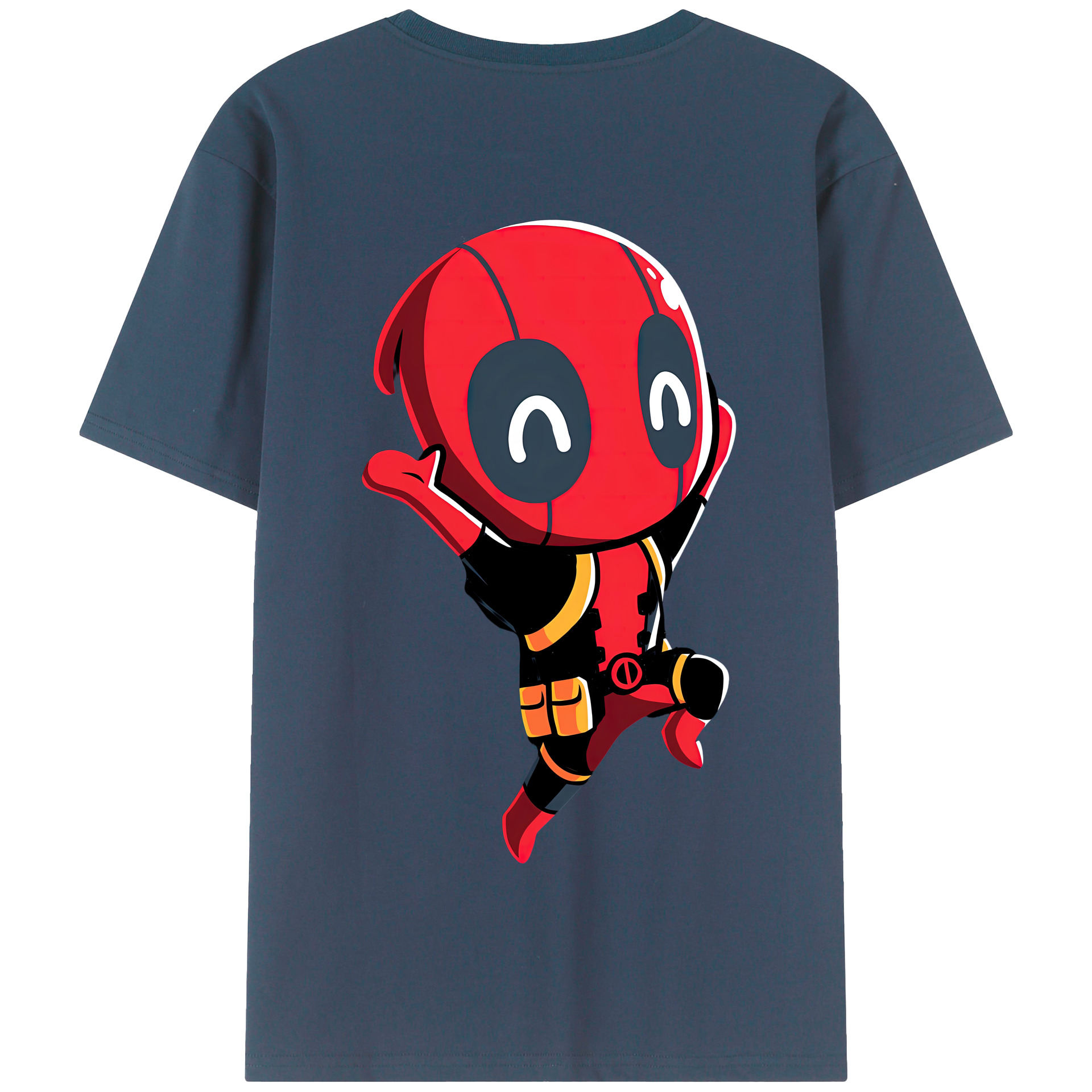 （画像用） Deadpool デッドプール 綿100％半袖Tシャツ（背面プリント）