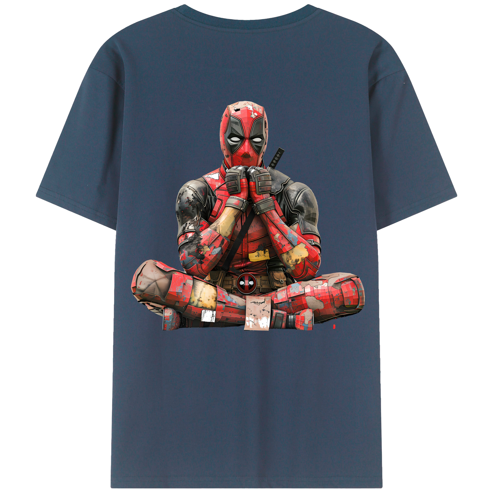 （画像用） Deadpool デッドプール 綿100％半袖Tシャツ（背面プリント）