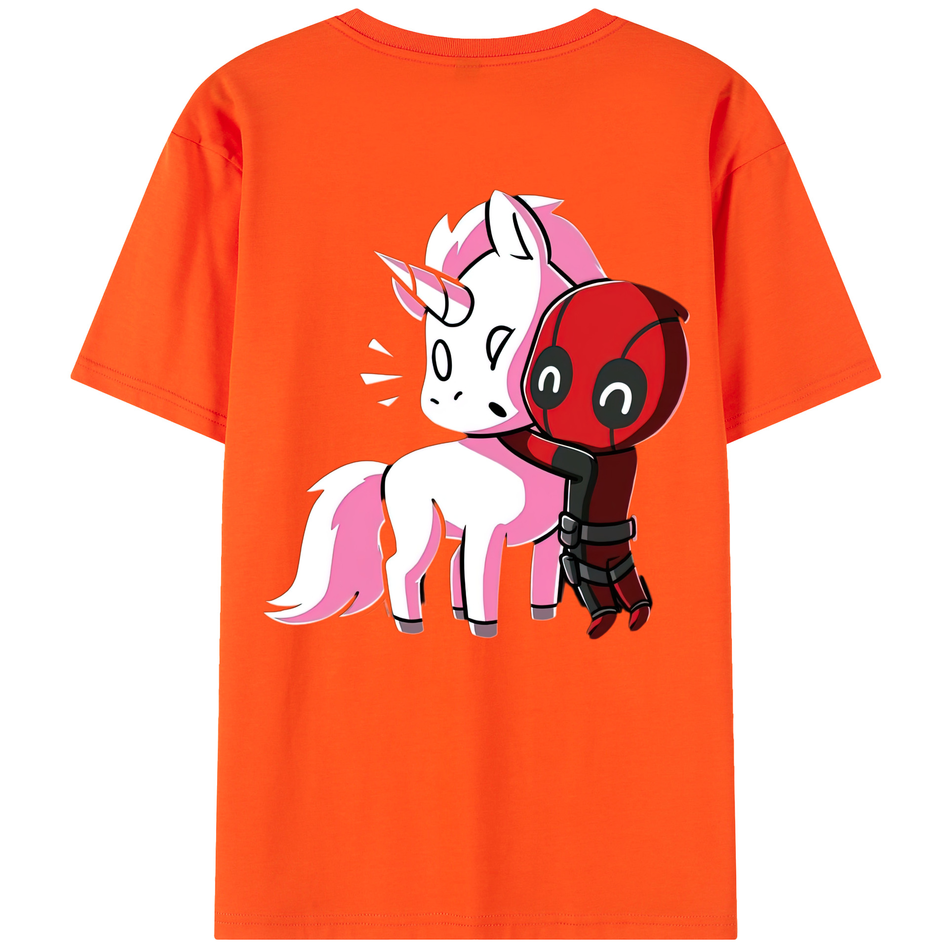 （画像用） Deadpool デッドプール 綿100％半袖Tシャツ（背面プリント）