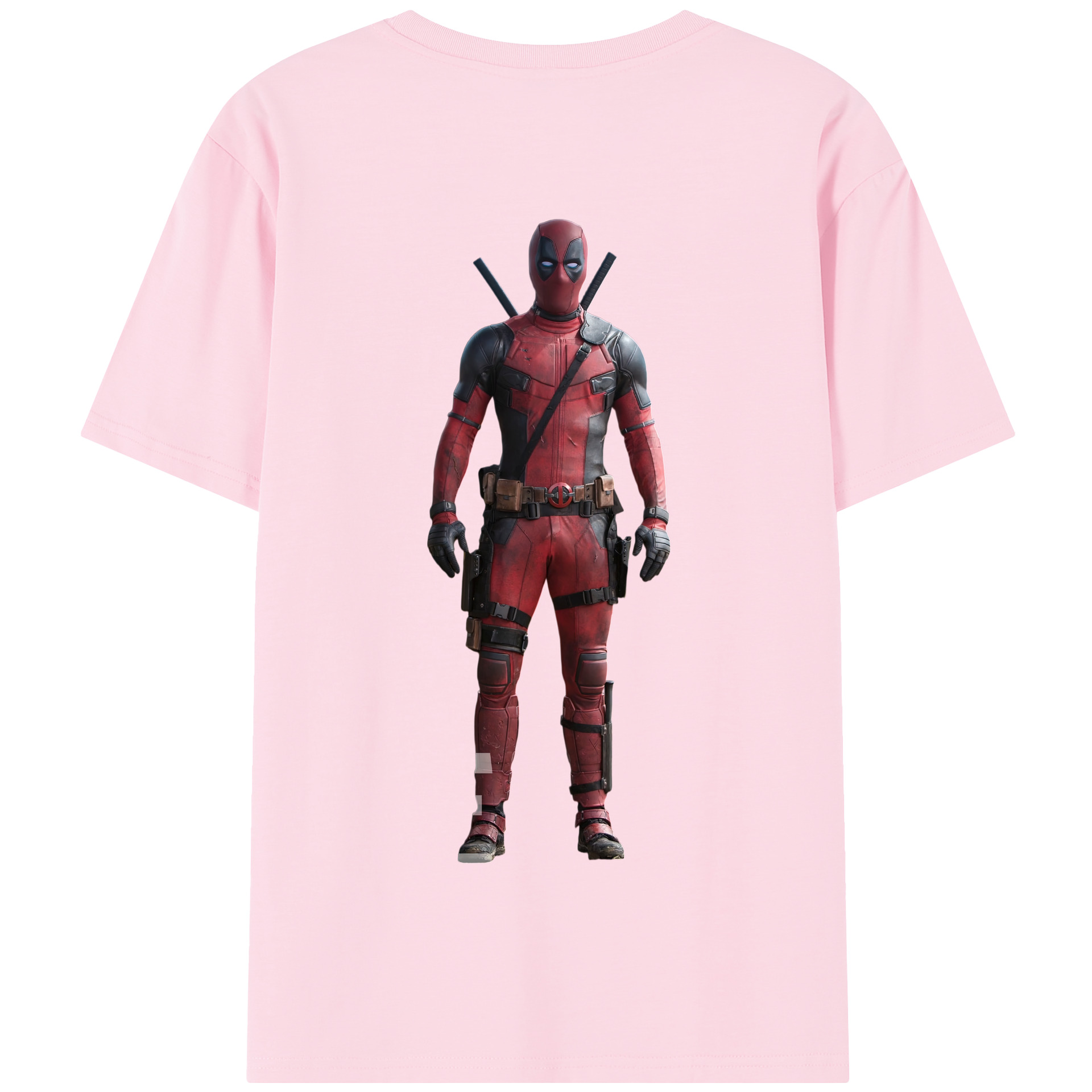 （画像用） Deadpool デッドプール 綿100％半袖Tシャツ（背面プリント）