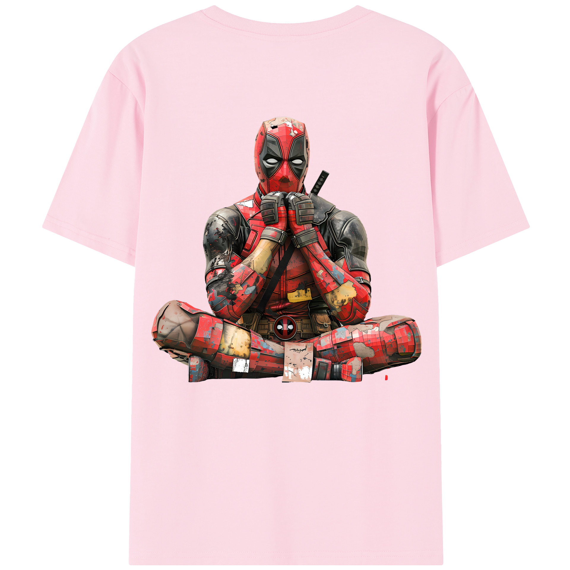 （画像用） Deadpool デッドプール 綿100％半袖Tシャツ（背面プリント）