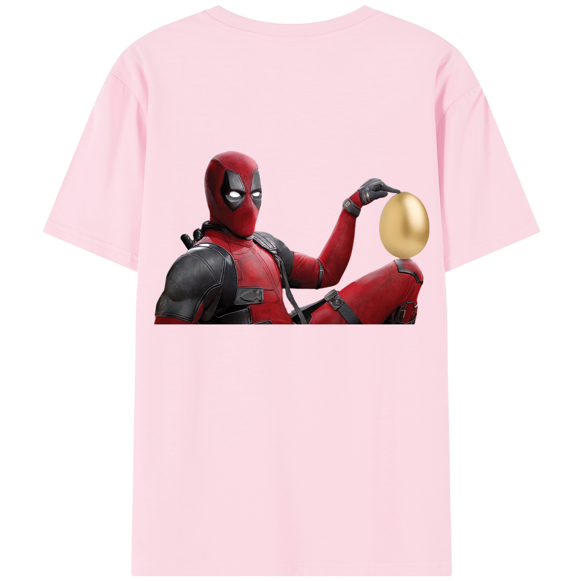 （画像用） Deadpool デッドプール 綿100％半袖Tシャツ（背面プリント）