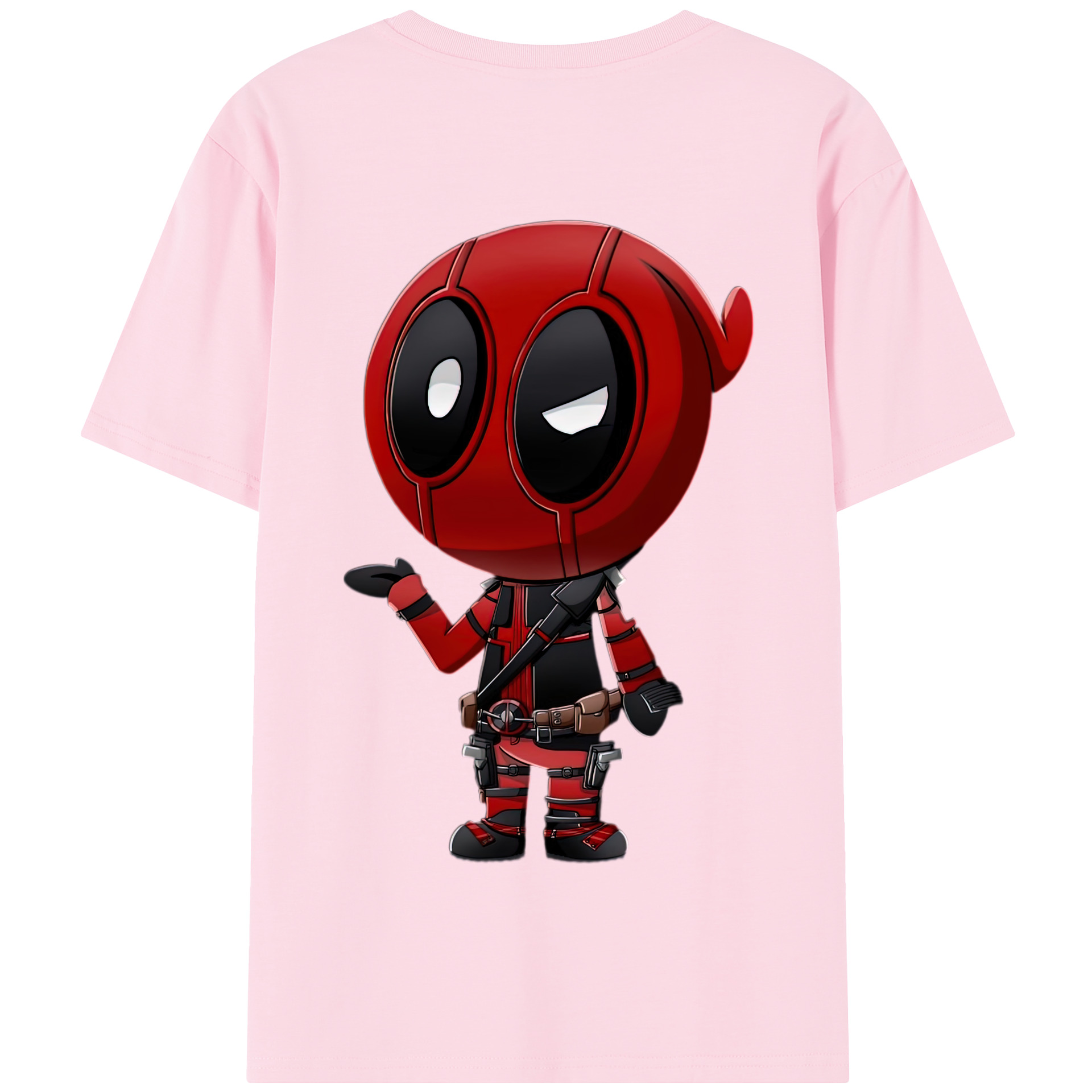 （画像用） Deadpool デッドプール 綿100％半袖Tシャツ（背面プリント）