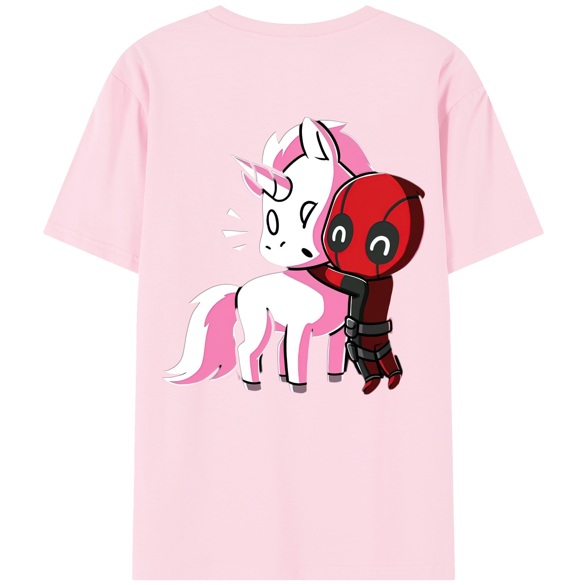 （画像用） Deadpool デッドプール 綿100％半袖Tシャツ（背面プリント）