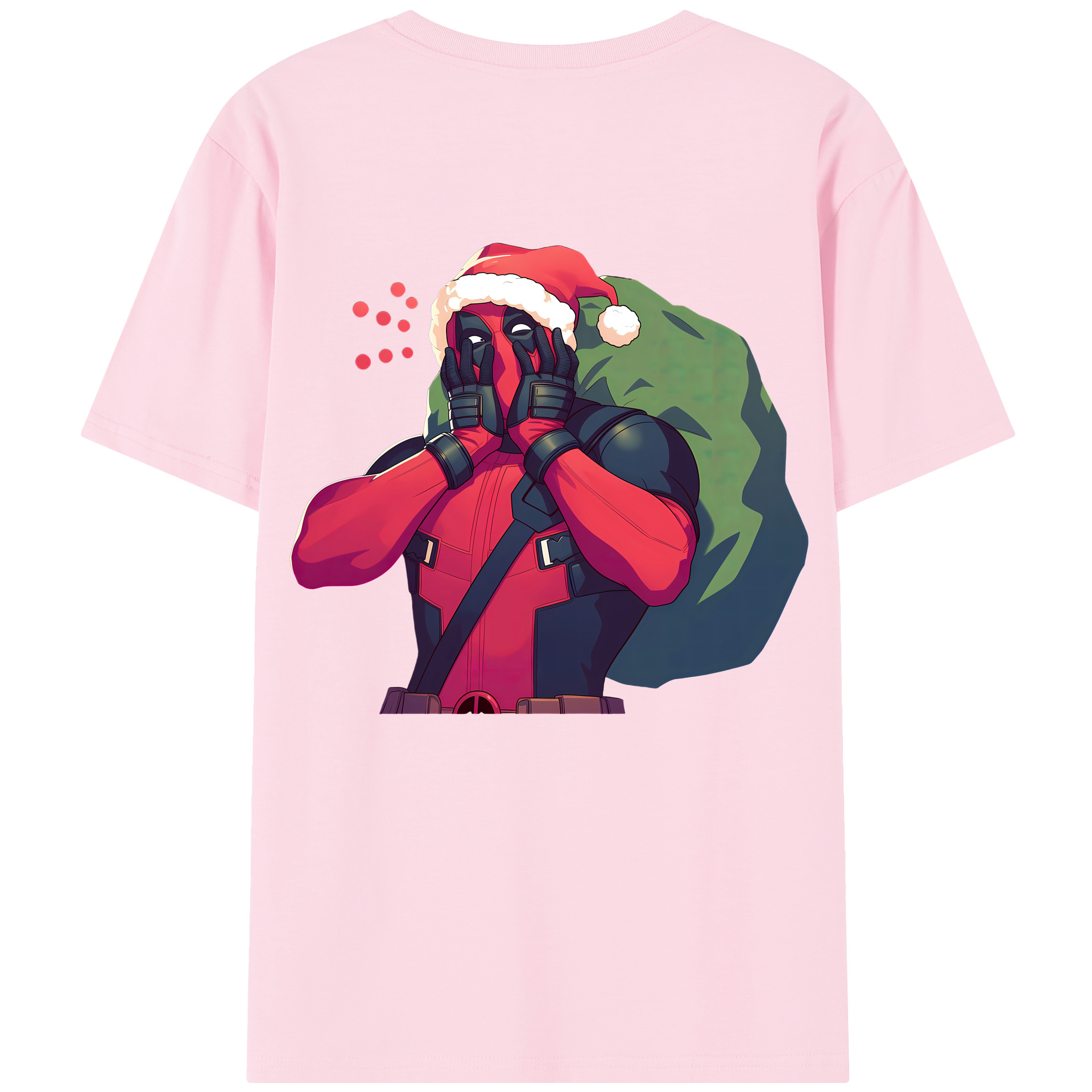 （画像用） Deadpool デッドプール 綿100％半袖Tシャツ（背面プリント）