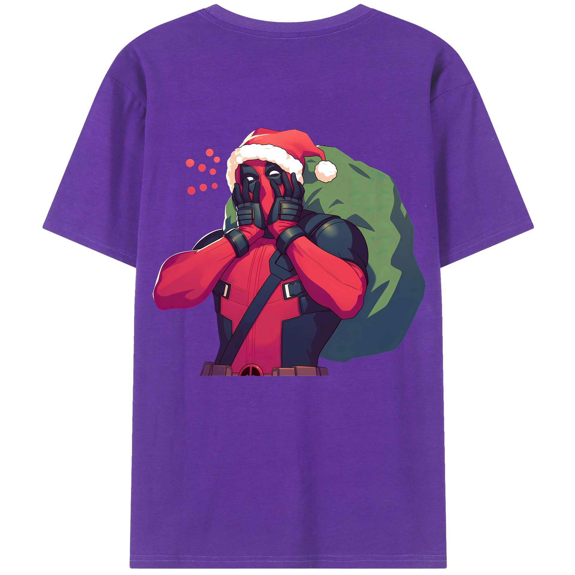 （画像用） Deadpool デッドプール 綿100％半袖Tシャツ（背面プリント）