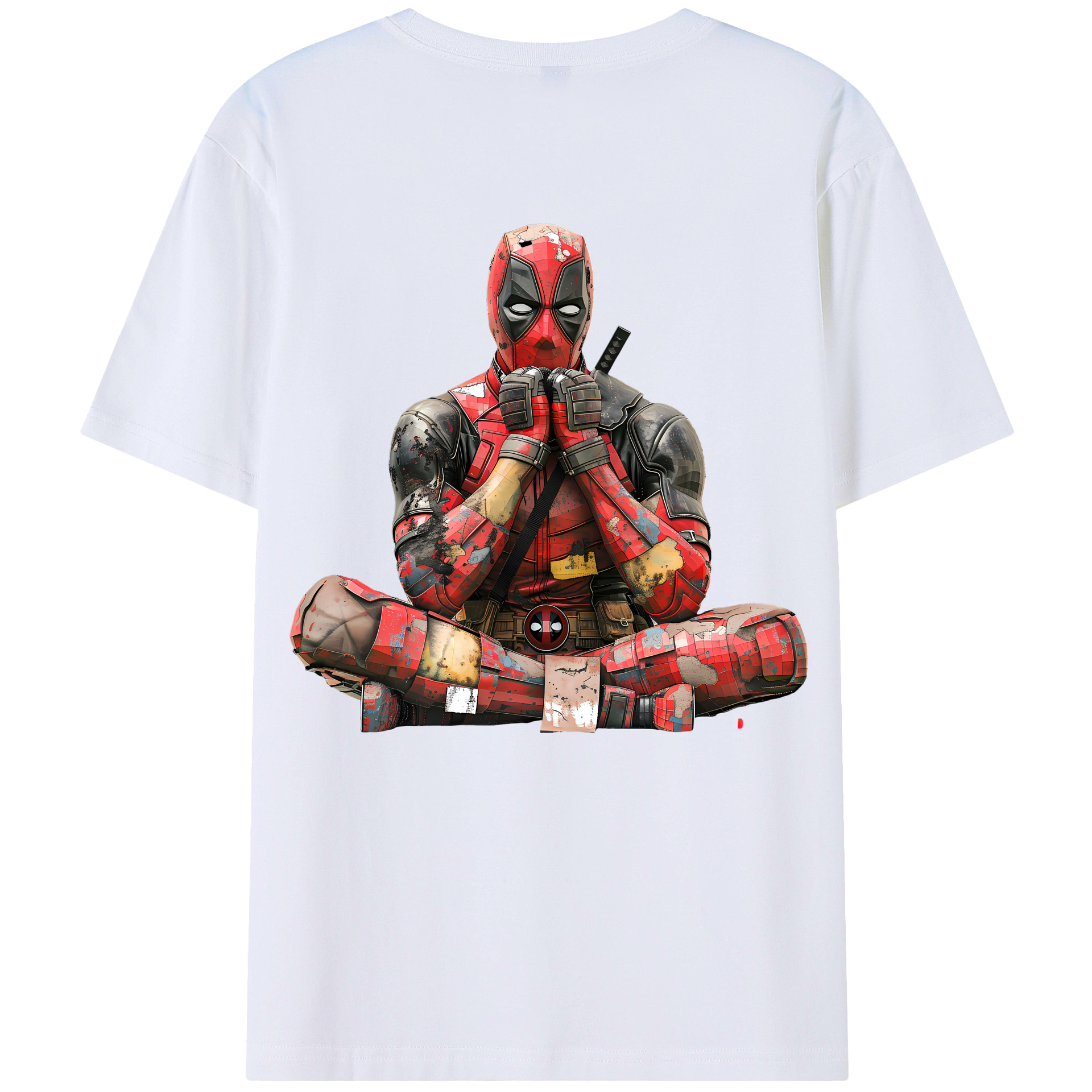 （画像用） Deadpool デッドプール 綿100％半袖Tシャツ（背面プリント）