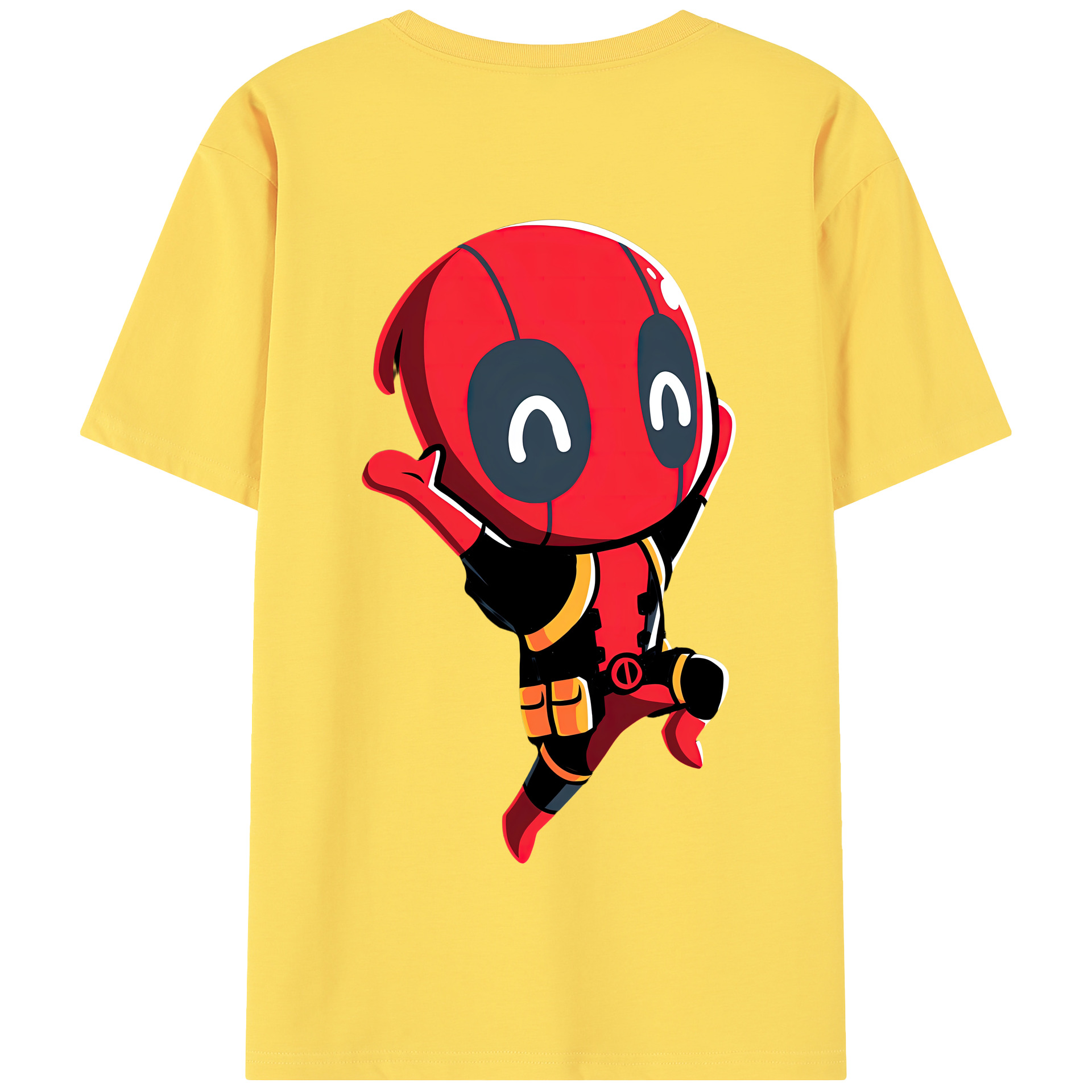 （画像用） Deadpool デッドプール 綿100％半袖Tシャツ（背面プリント）