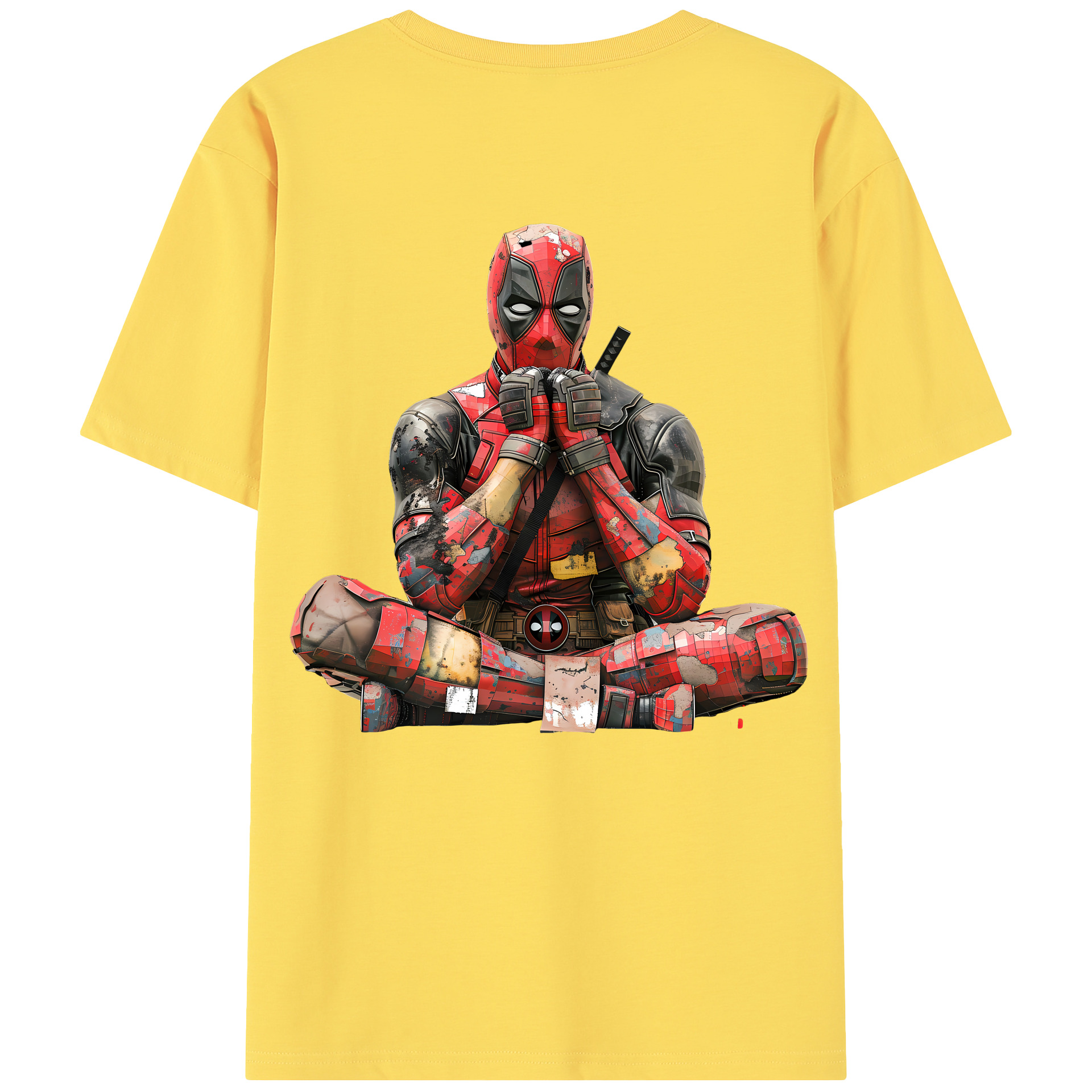 （画像用） Deadpool デッドプール 綿100％半袖Tシャツ（背面プリント）