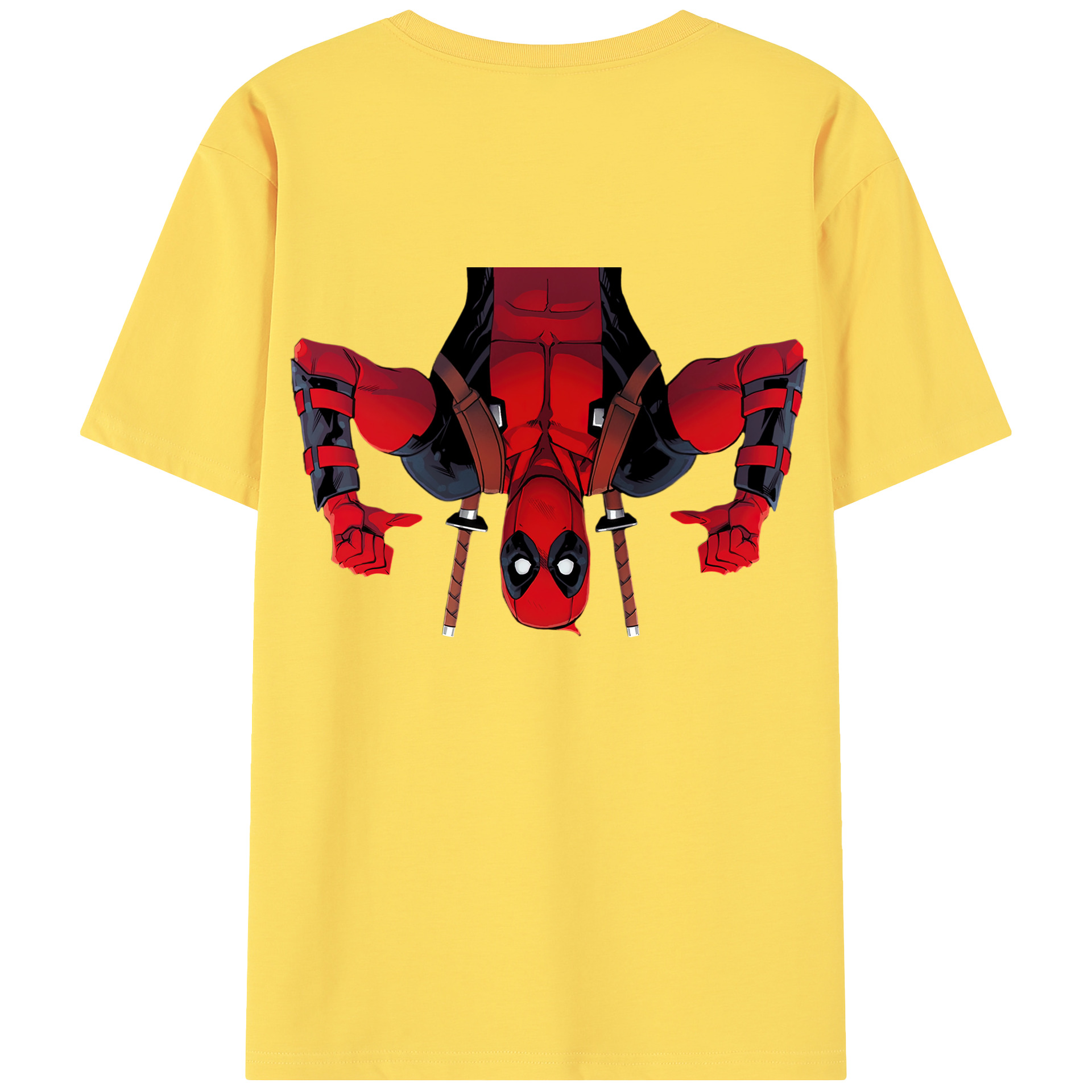 （画像用） Deadpool デッドプール 綿100％半袖Tシャツ（背面プリント）