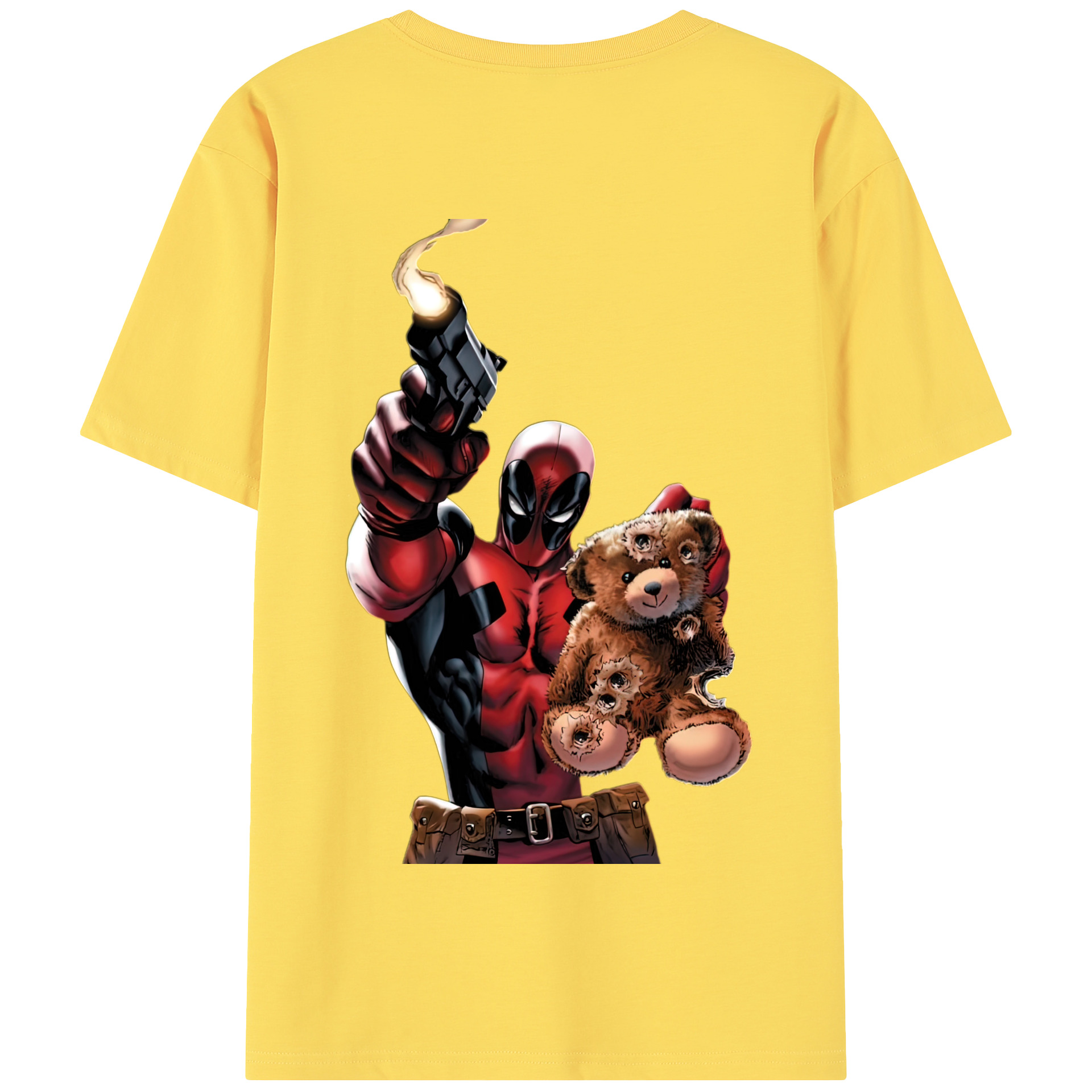（画像用） Deadpool デッドプール 綿100％半袖Tシャツ（背面プリント）