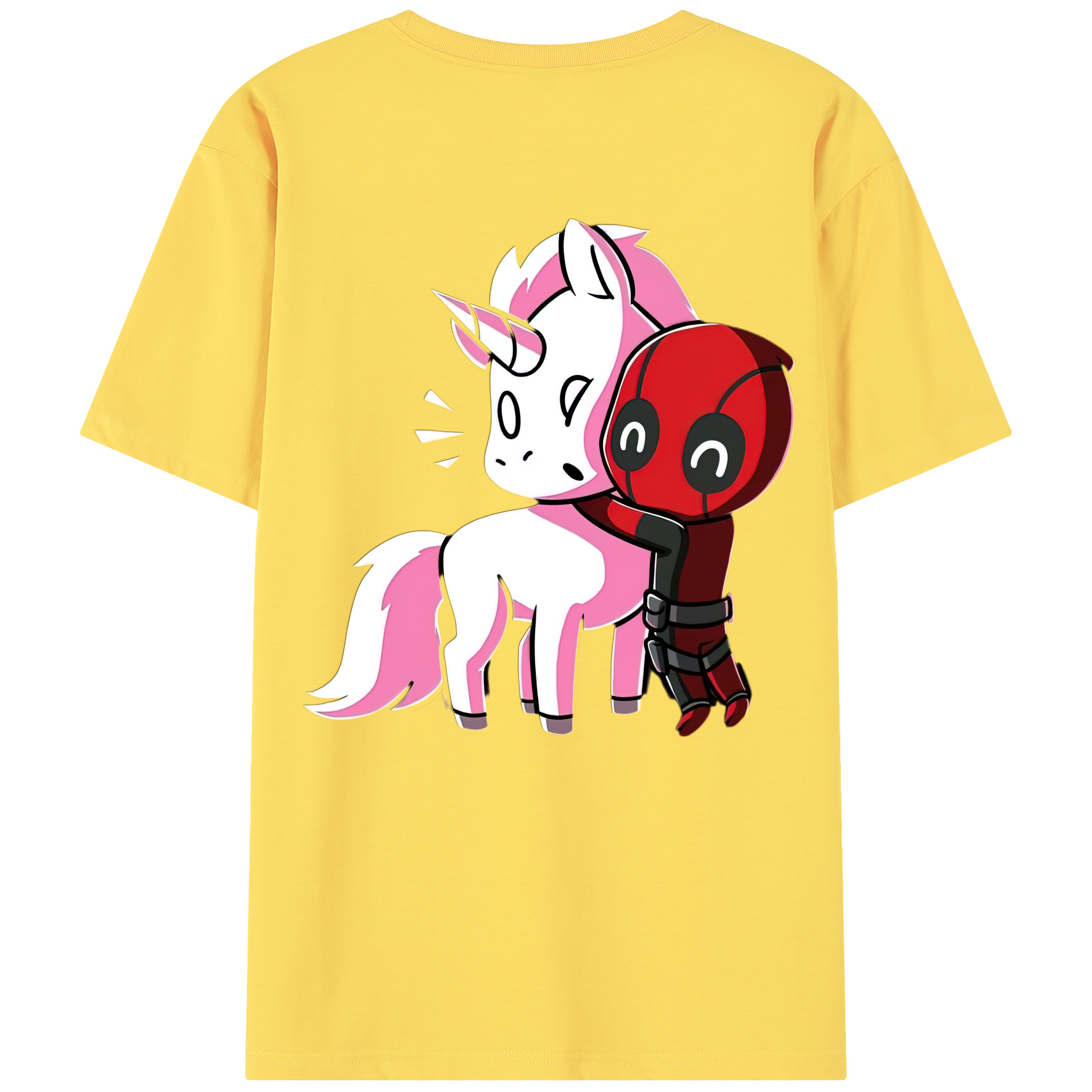（画像用） Deadpool デッドプール 綿100％半袖Tシャツ（背面プリント）