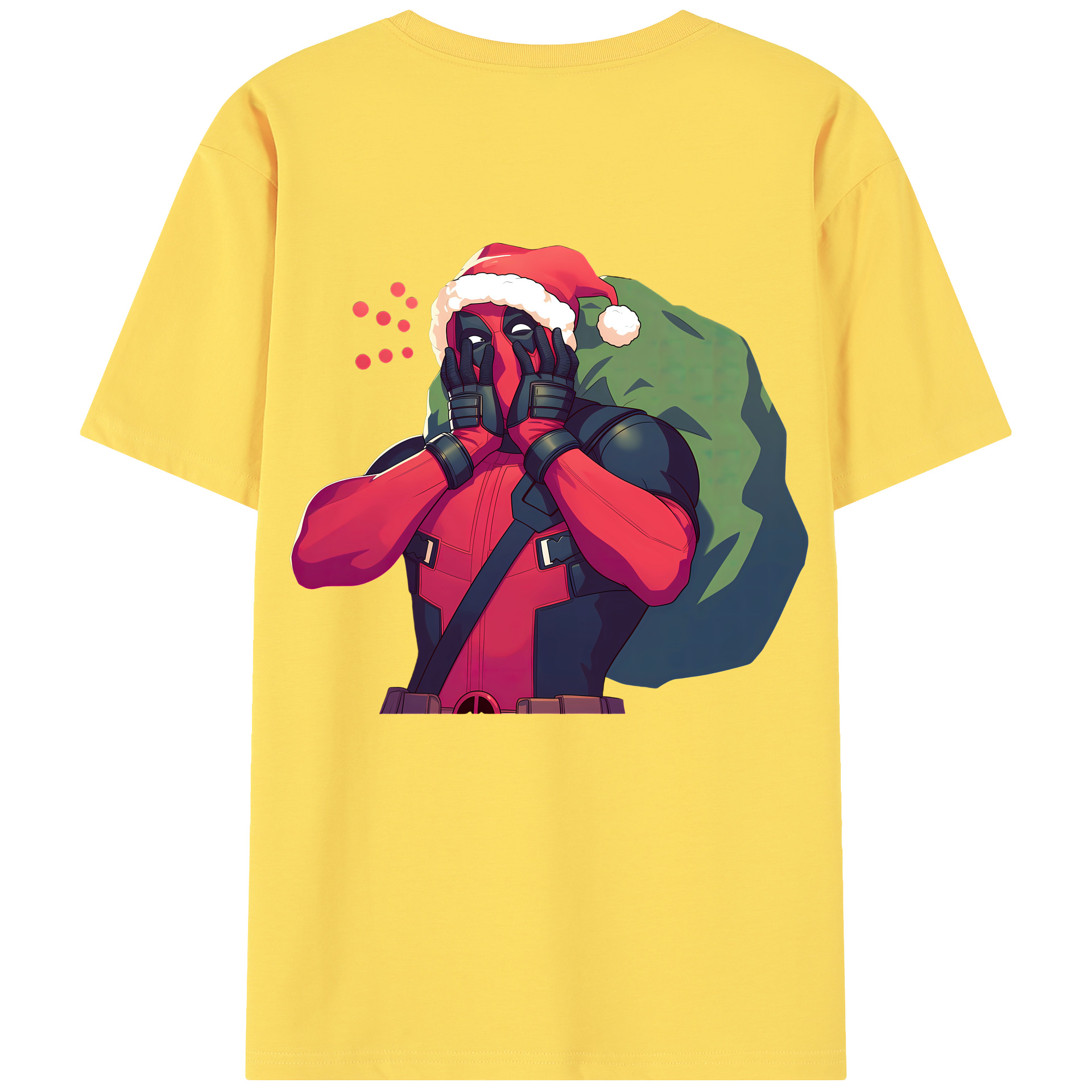 （画像用） Deadpool デッドプール 綿100％半袖Tシャツ（背面プリント）