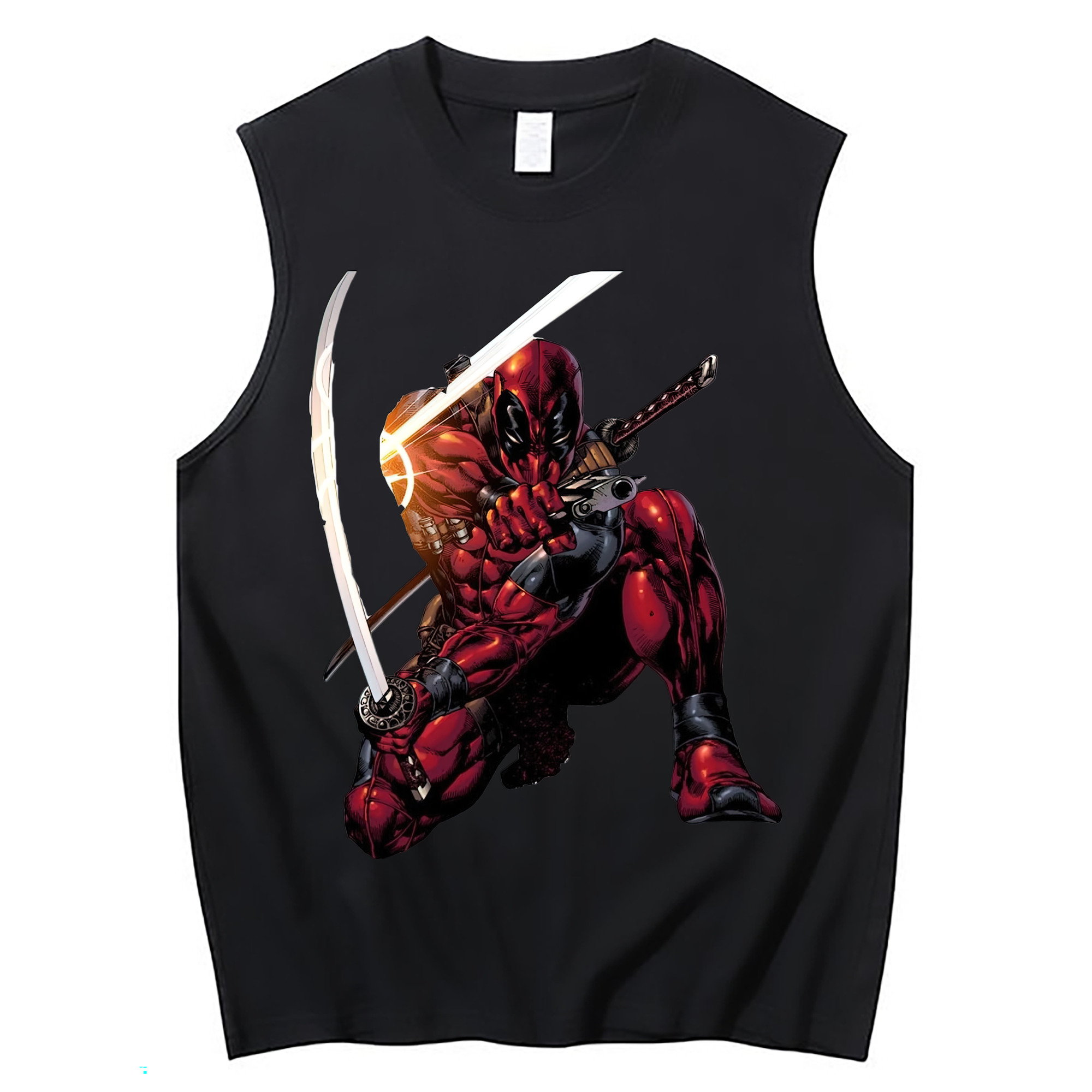 （画像用） Deadpool デッドプール コットン100％タンクトップ（フロントプリント）