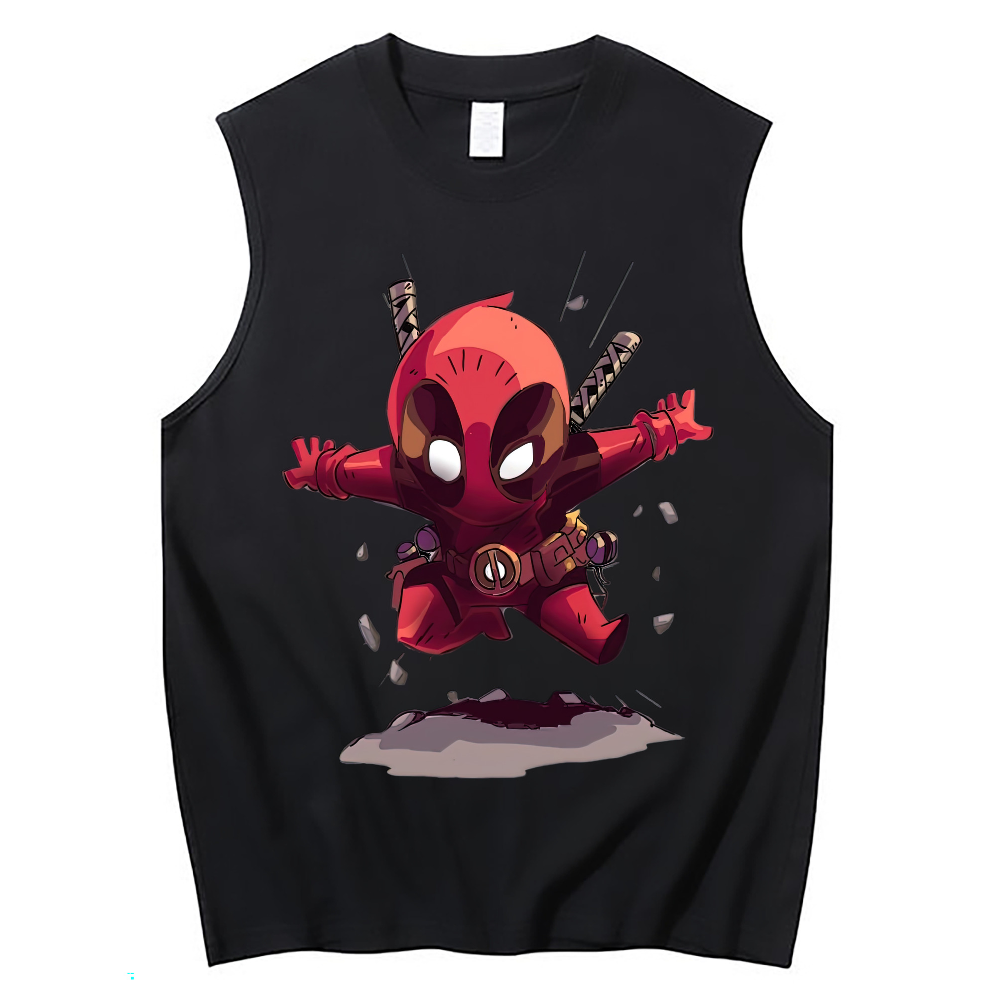 （画像用） Deadpool デッドプール コットン100％タンクトップ（フロントプリント）