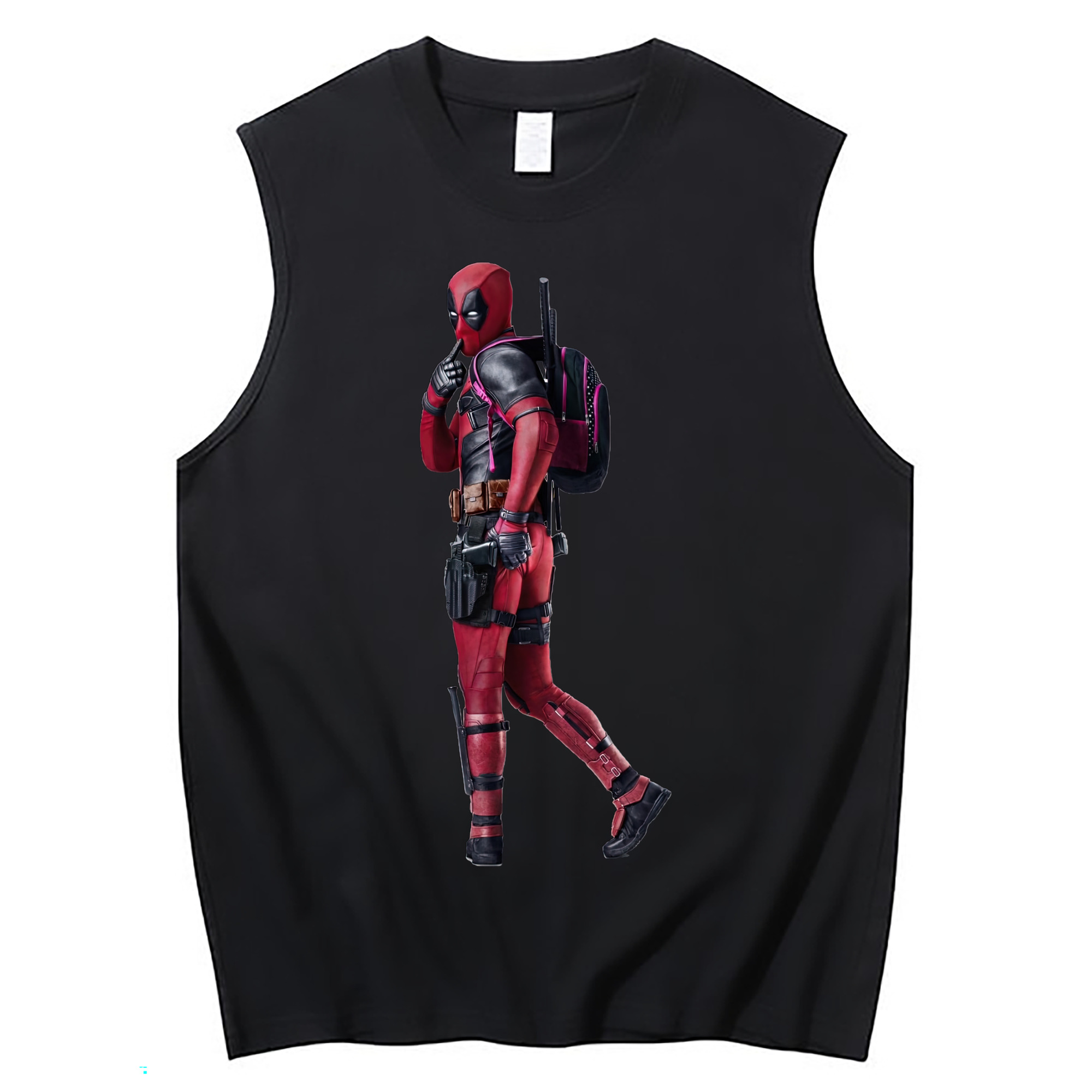 （画像用） Deadpool デッドプール コットン100％タンクトップ（フロントプリント）