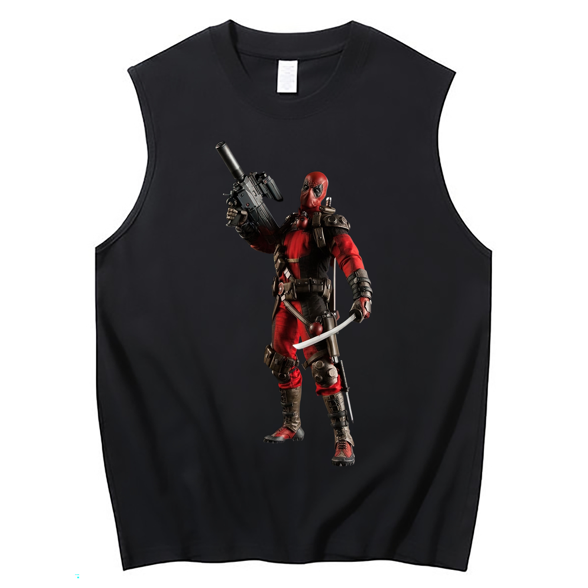 （画像用） Deadpool デッドプール コットン100％タンクトップ（フロントプリント）