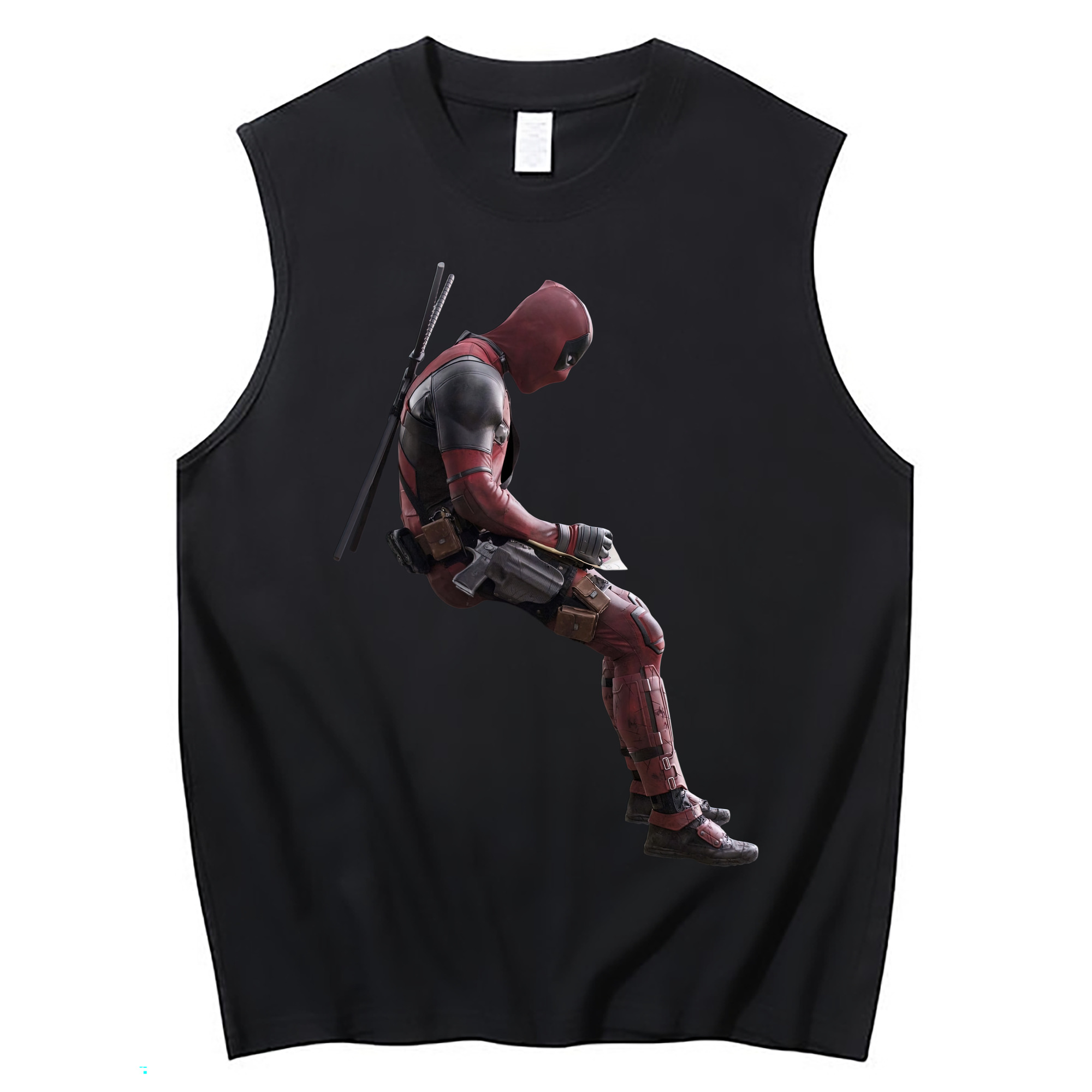 （画像用） Deadpool デッドプール コットン100％タンクトップ（フロントプリント）