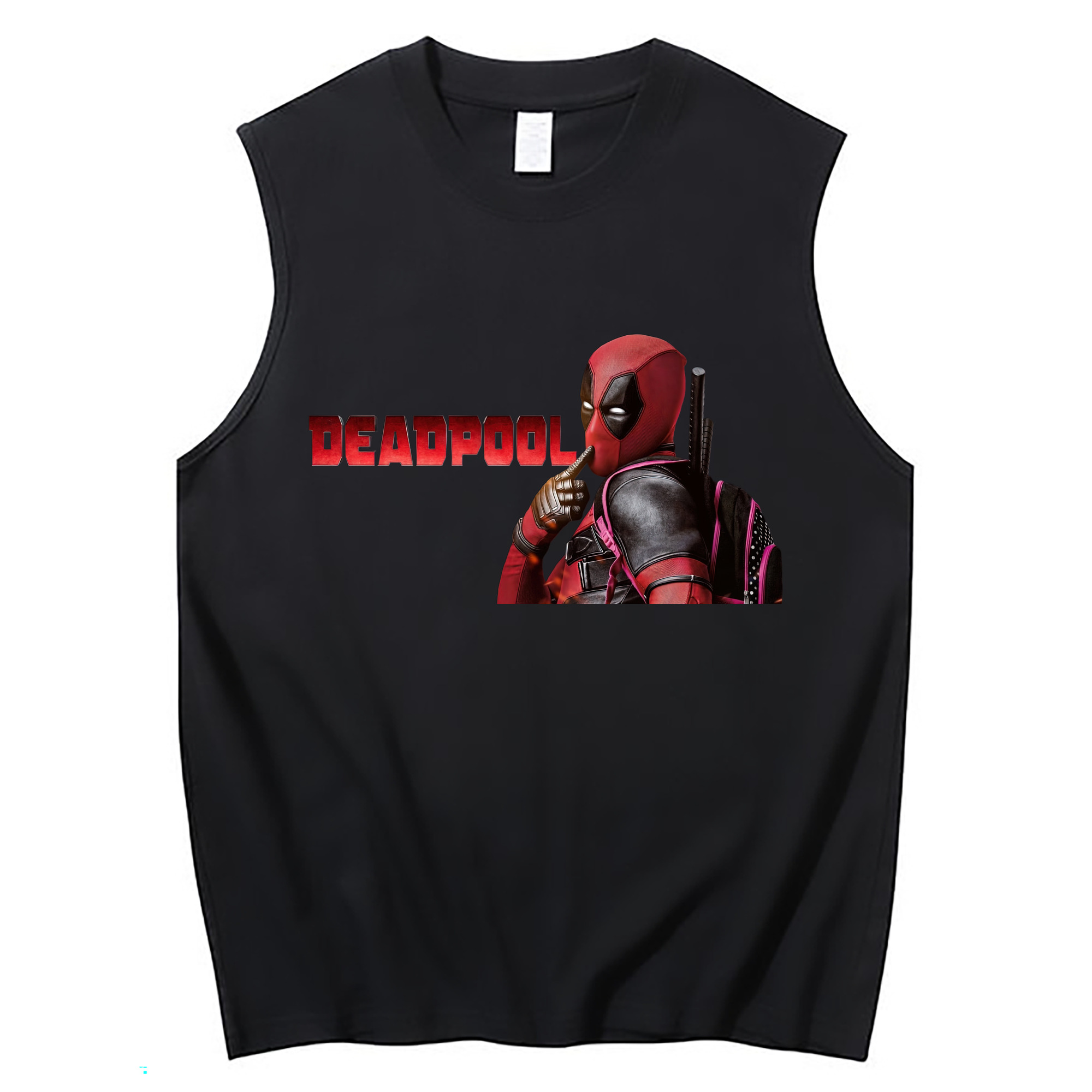 （画像用） Deadpool デッドプール コットン100％タンクトップ（フロントプリント）