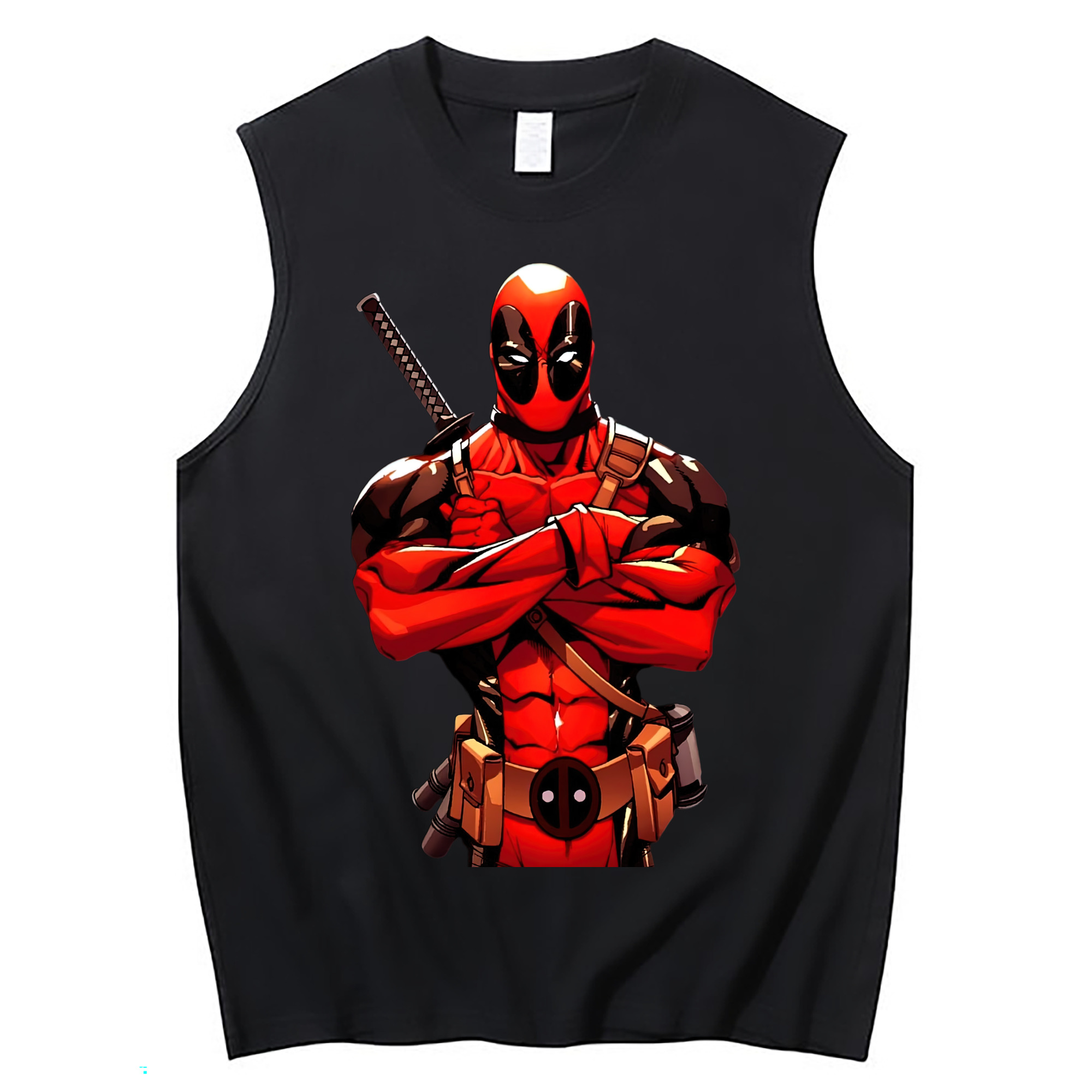 （画像用） Deadpool デッドプール コットン100％タンクトップ（フロントプリント）