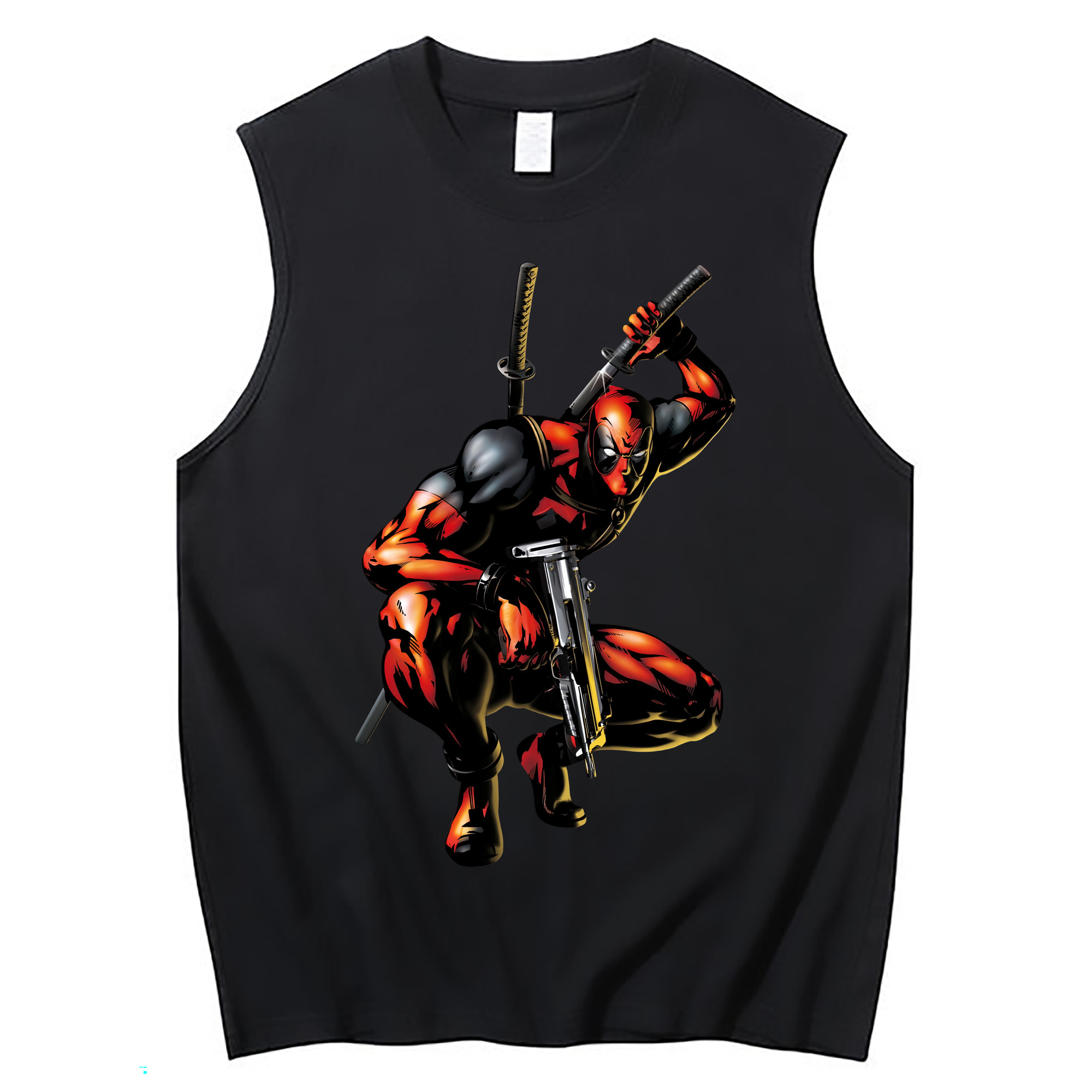 （画像用） Deadpool デッドプール コットン100％タンクトップ（フロントプリント）