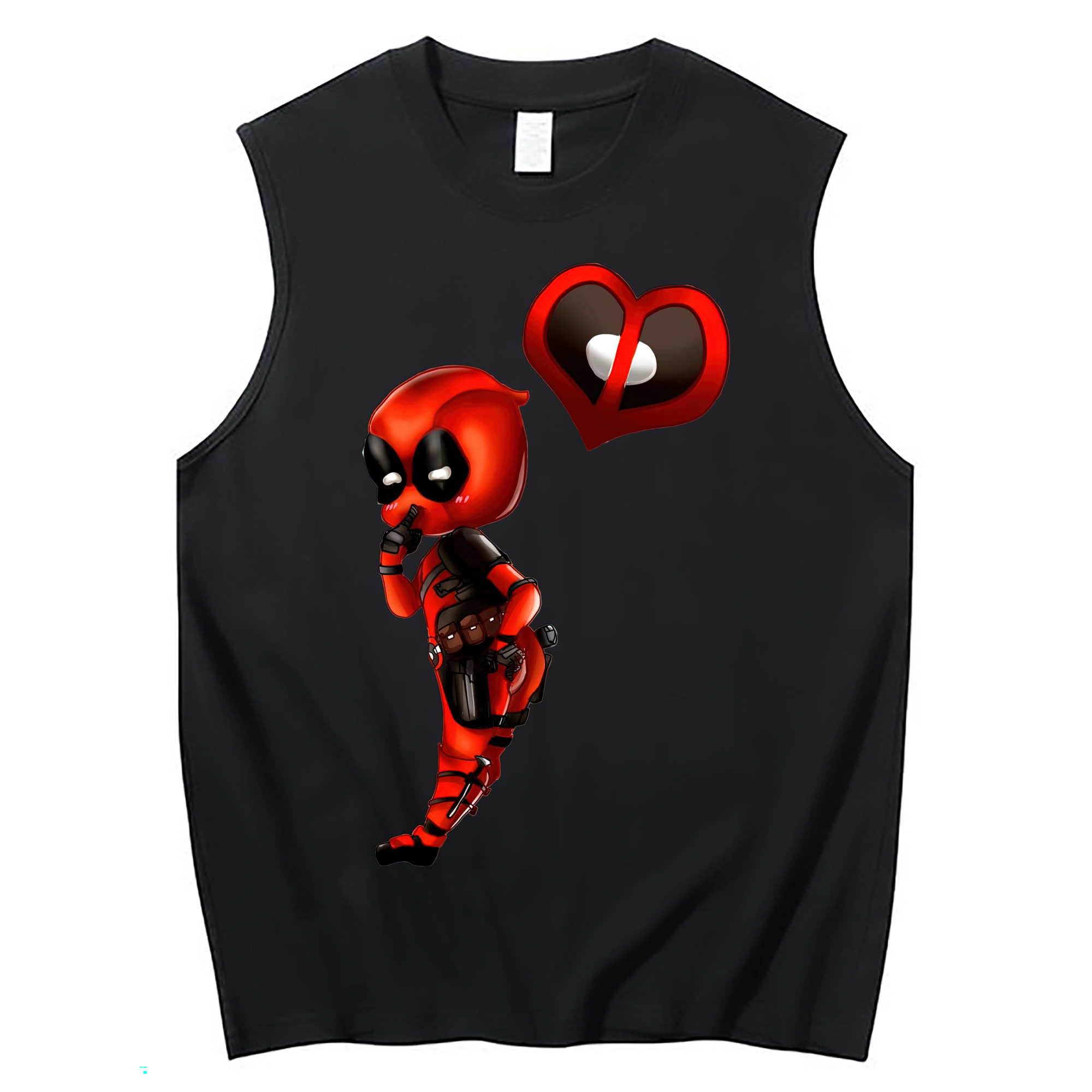 （画像用） Deadpool デッドプール コットン100％タンクトップ（フロントプリント）