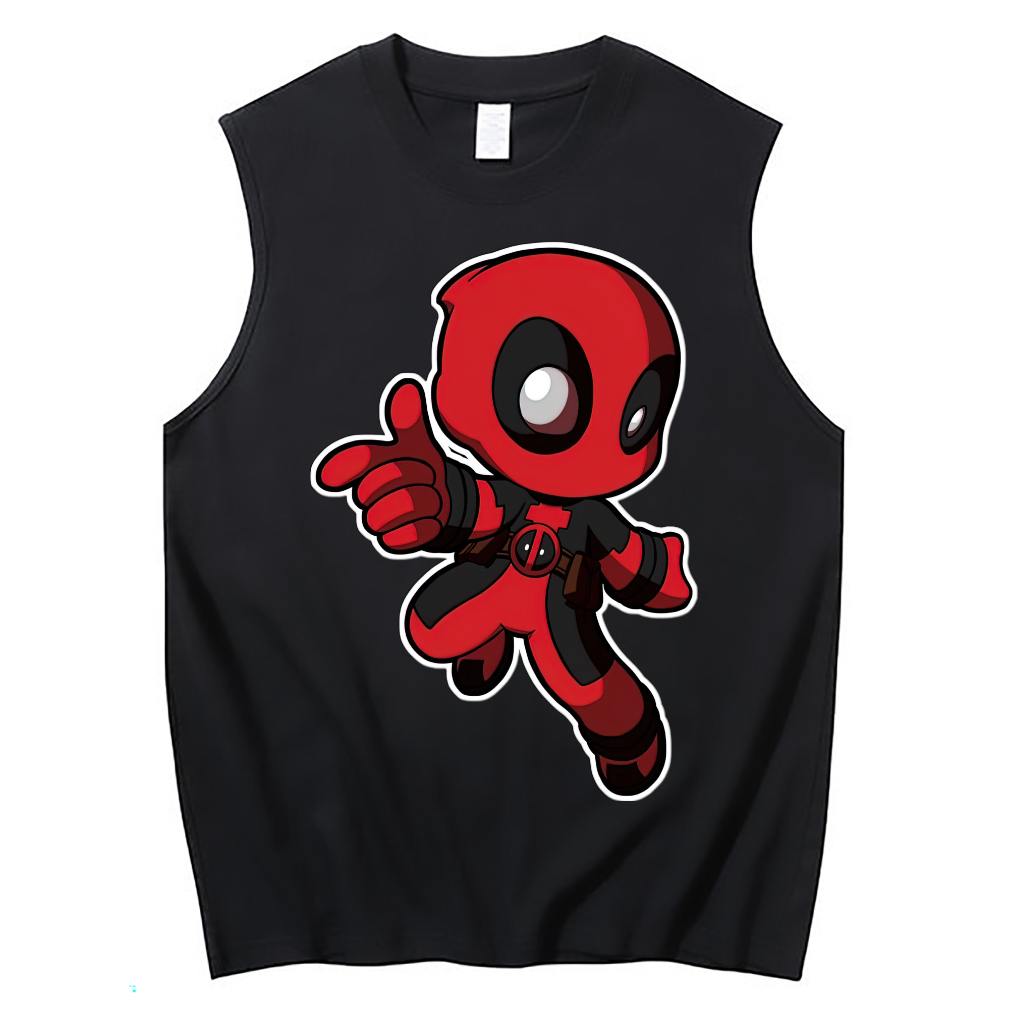（画像用） Deadpool デッドプール コットン100％タンクトップ（フロントプリント）