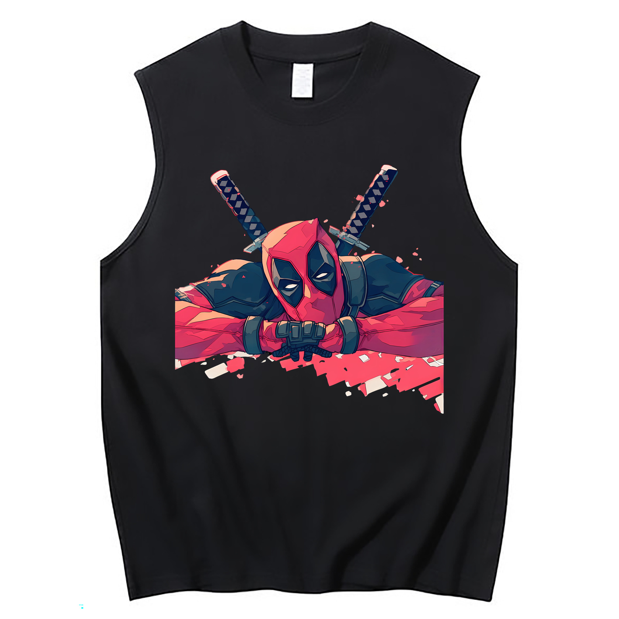 （画像用） Deadpool デッドプール コットン100％タンクトップ（フロントプリント）