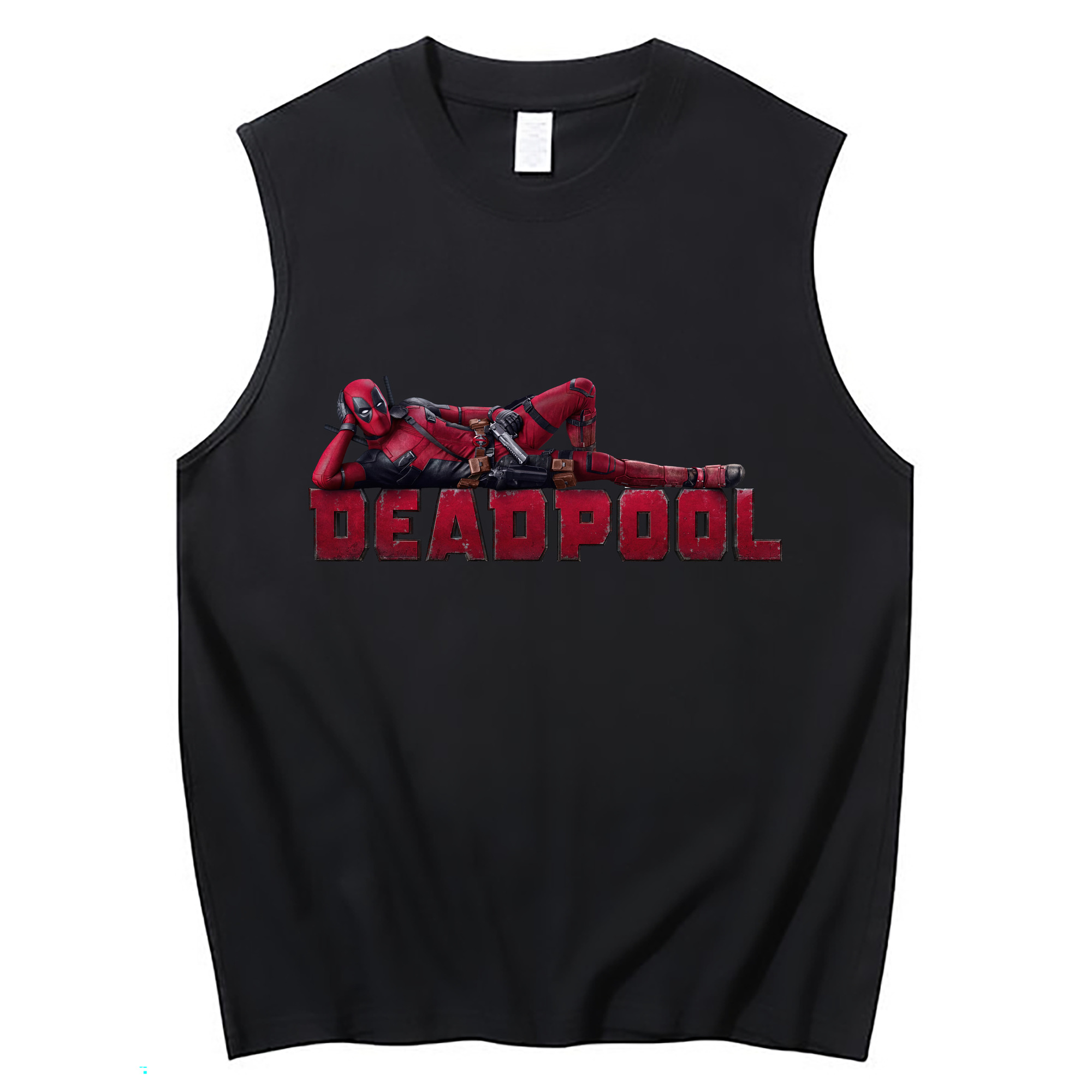 （画像用） Deadpool デッドプール コットン100％タンクトップ（フロントプリント）
