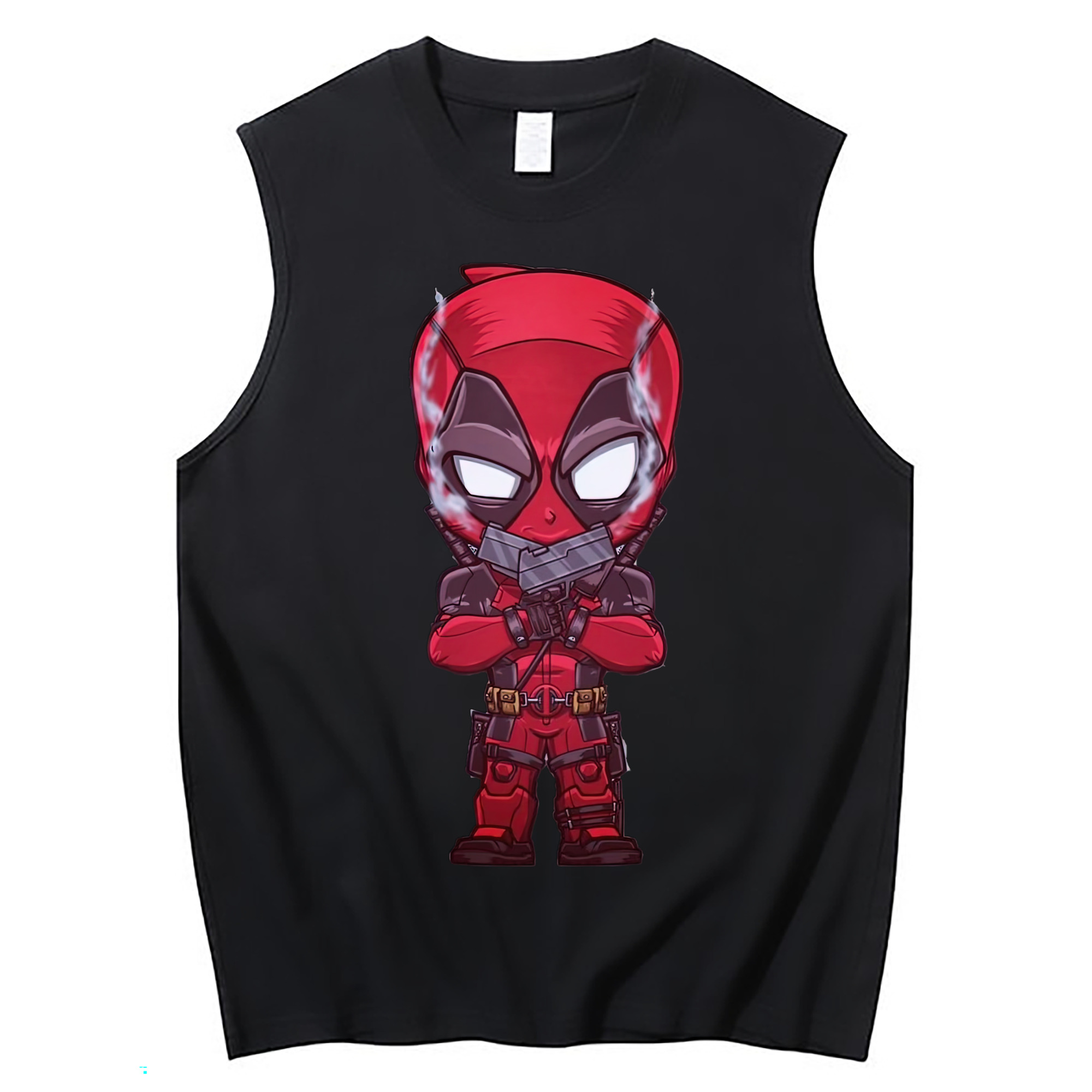 （画像用） Deadpool デッドプール コットン100％タンクトップ（フロントプリント）