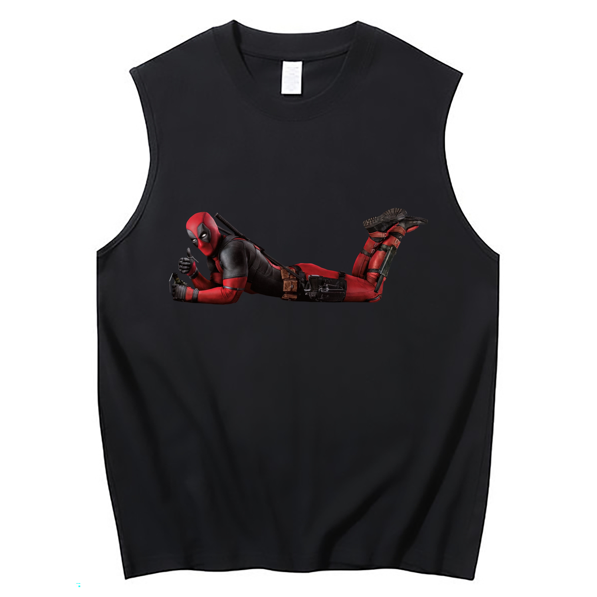 （画像用） Deadpool デッドプール コットン100％タンクトップ（フロントプリント）