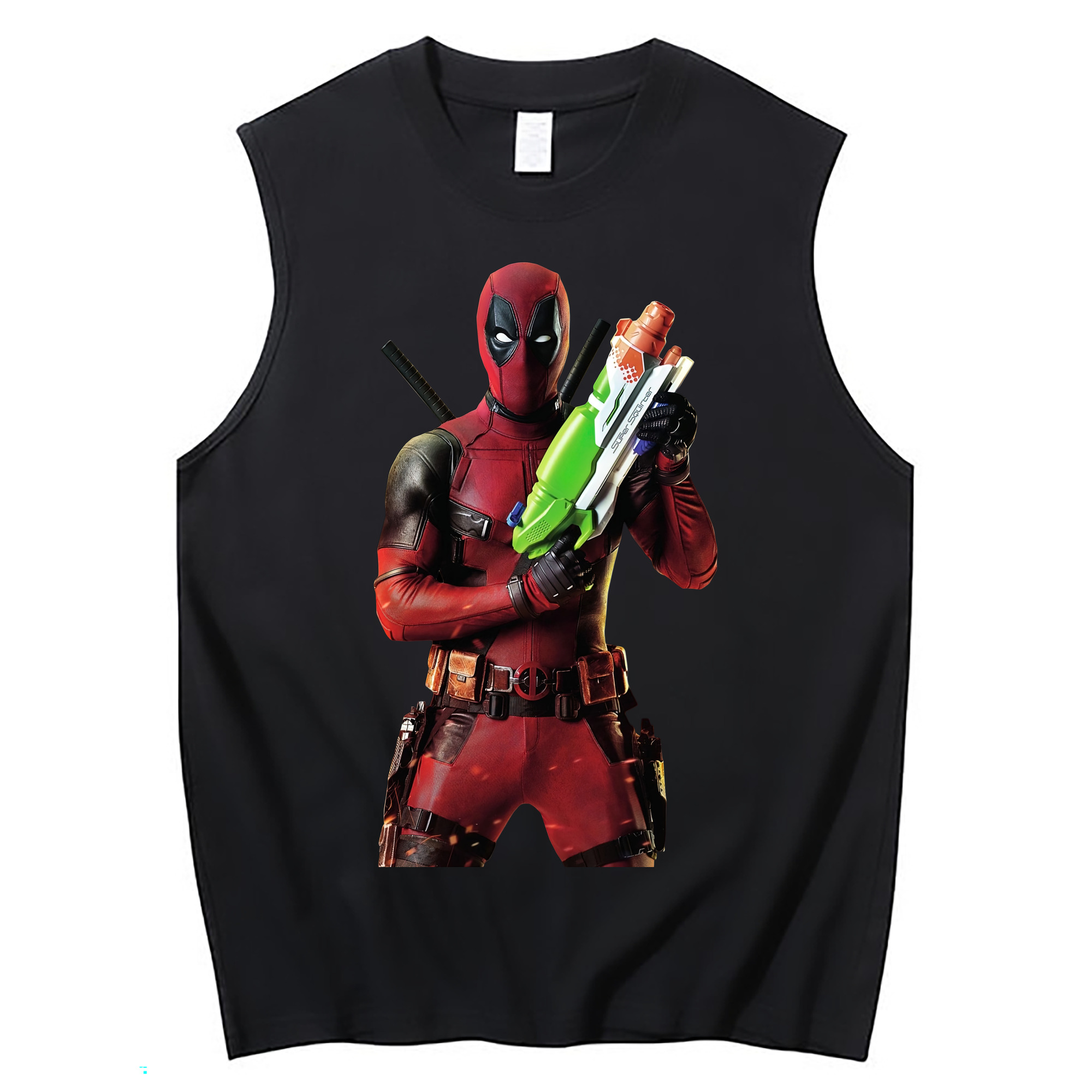 （画像用） Deadpool デッドプール コットン100％タンクトップ（フロントプリント）