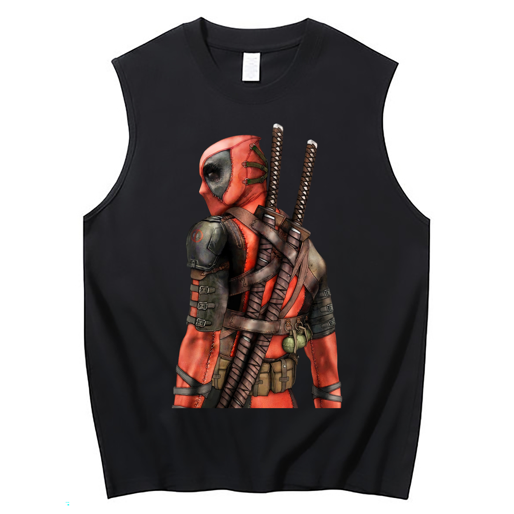 （画像用） Deadpool デッドプール コットン100％タンクトップ（フロントプリント）