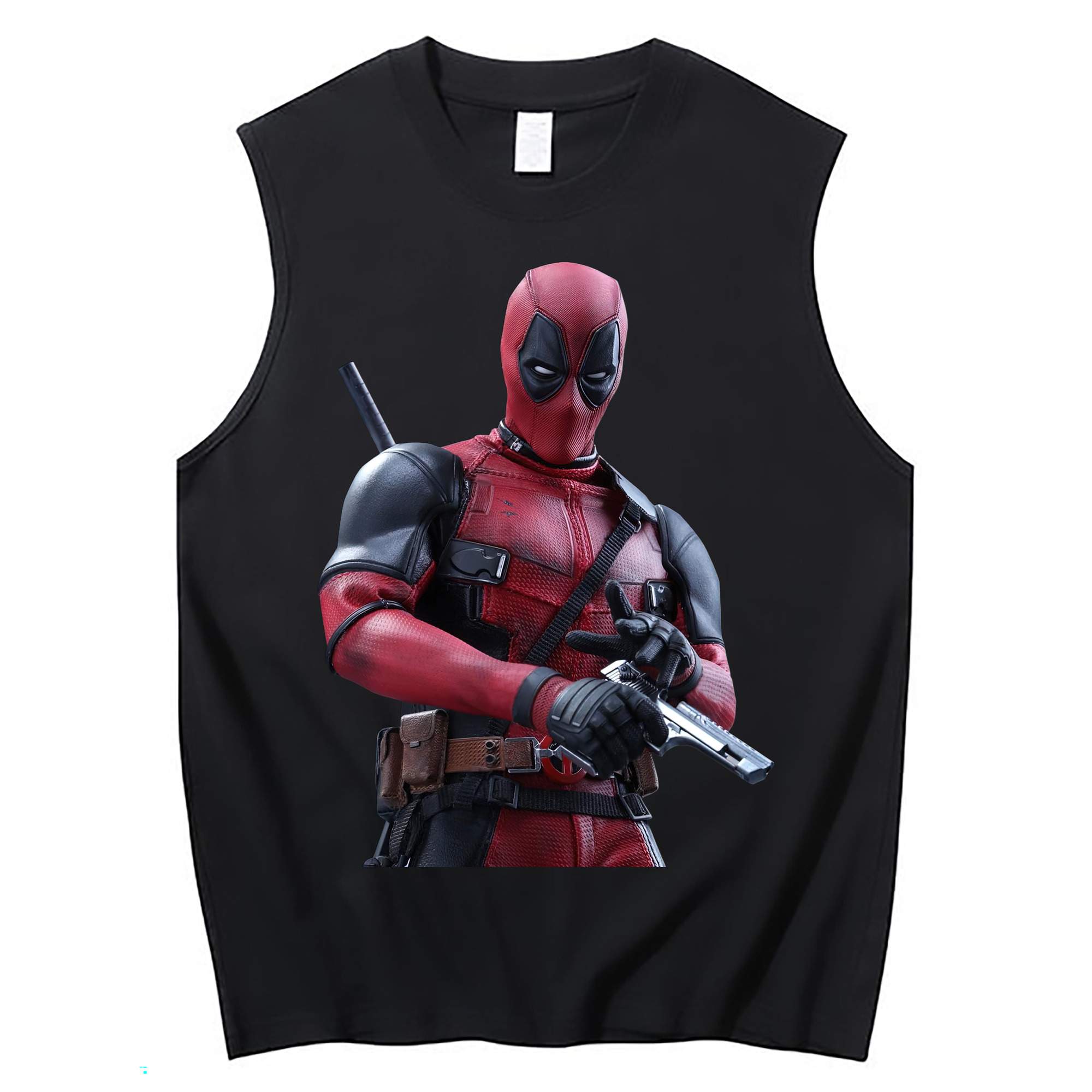 （画像用） Deadpool デッドプール コットン100％タンクトップ（フロントプリント）