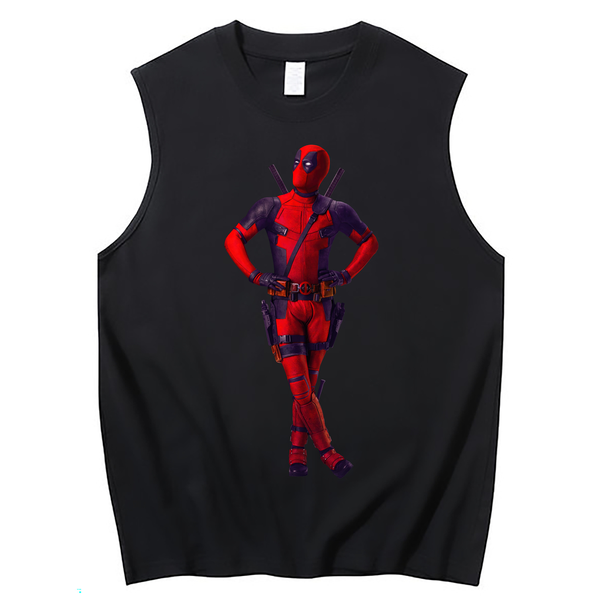 （画像用） Deadpool デッドプール コットン100％タンクトップ（フロントプリント）