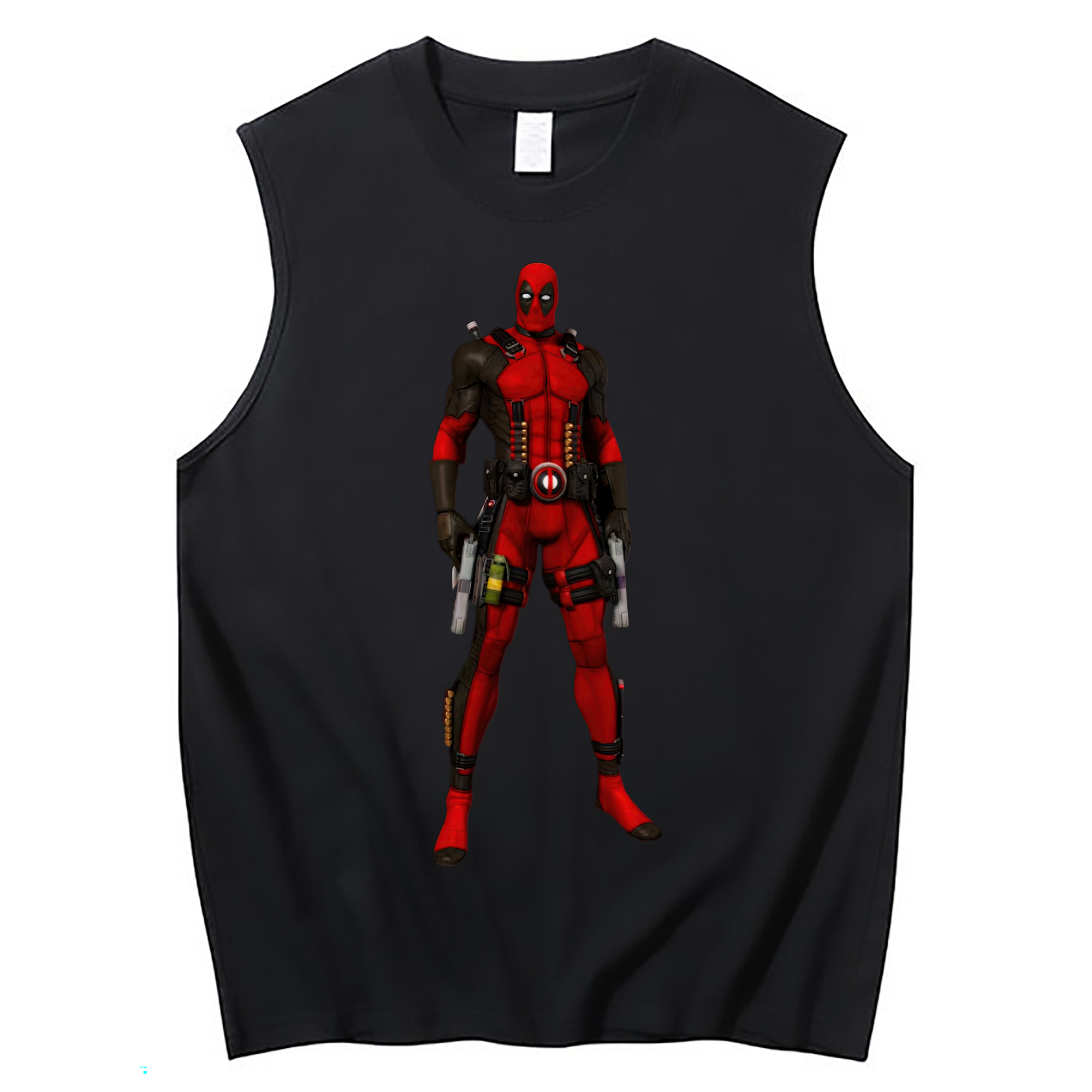 （画像用） Deadpool デッドプール コットン100％タンクトップ（フロントプリント）