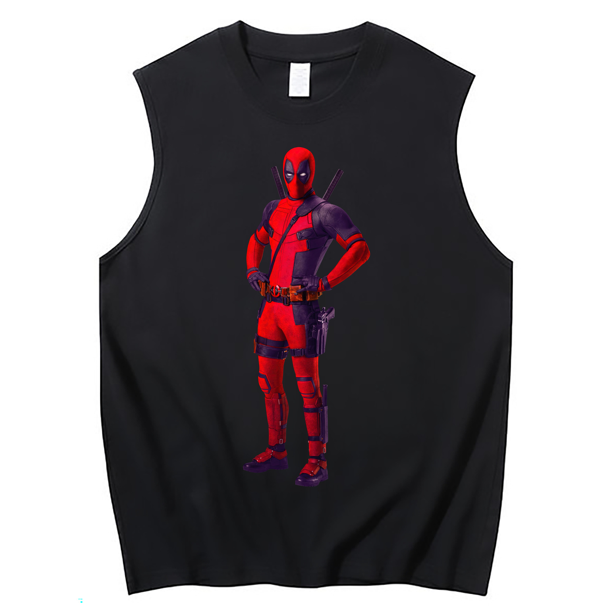 （画像用） Deadpool デッドプール コットン100％タンクトップ（フロントプリント）
